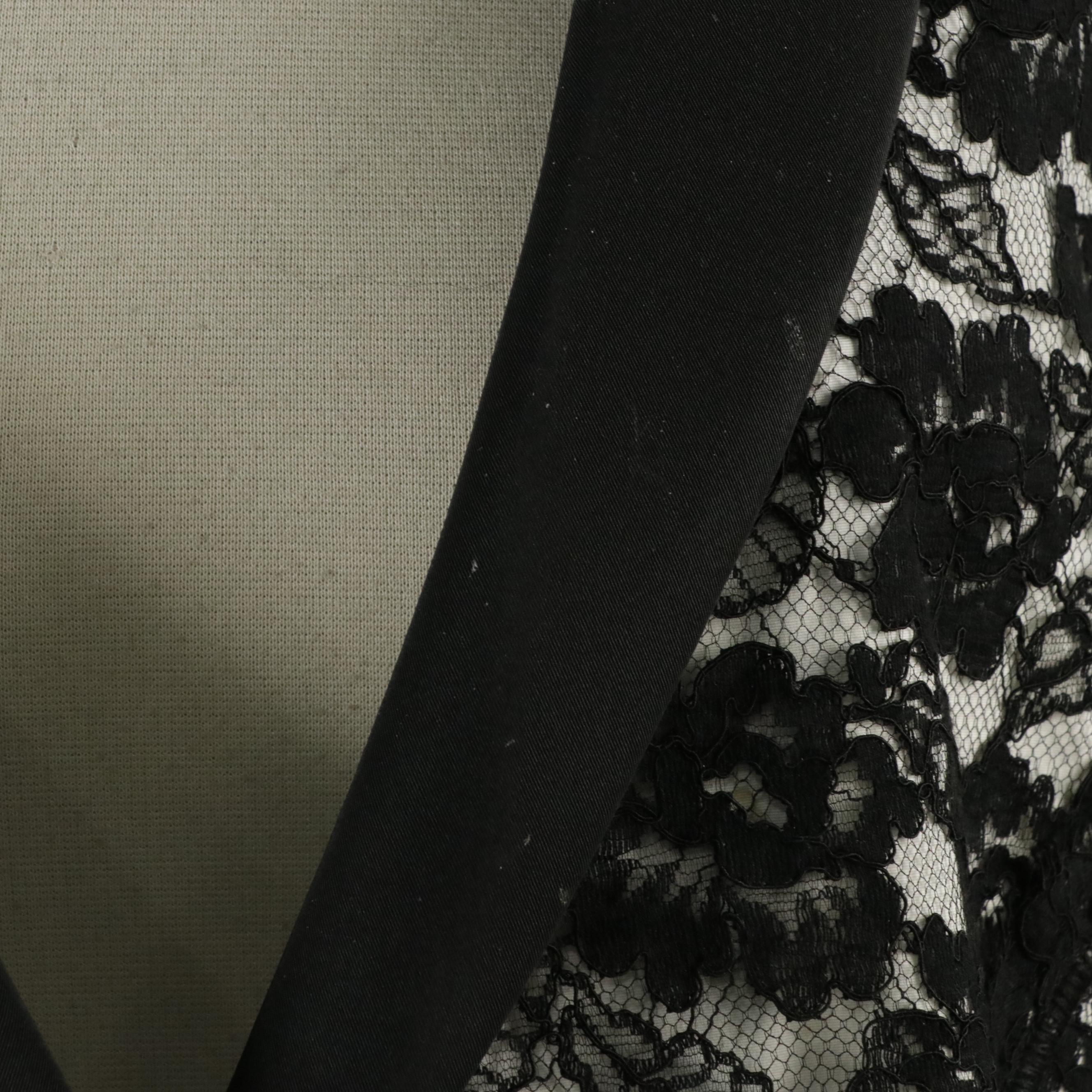 Chanel Camellia Lace Jacket with Silk Trim