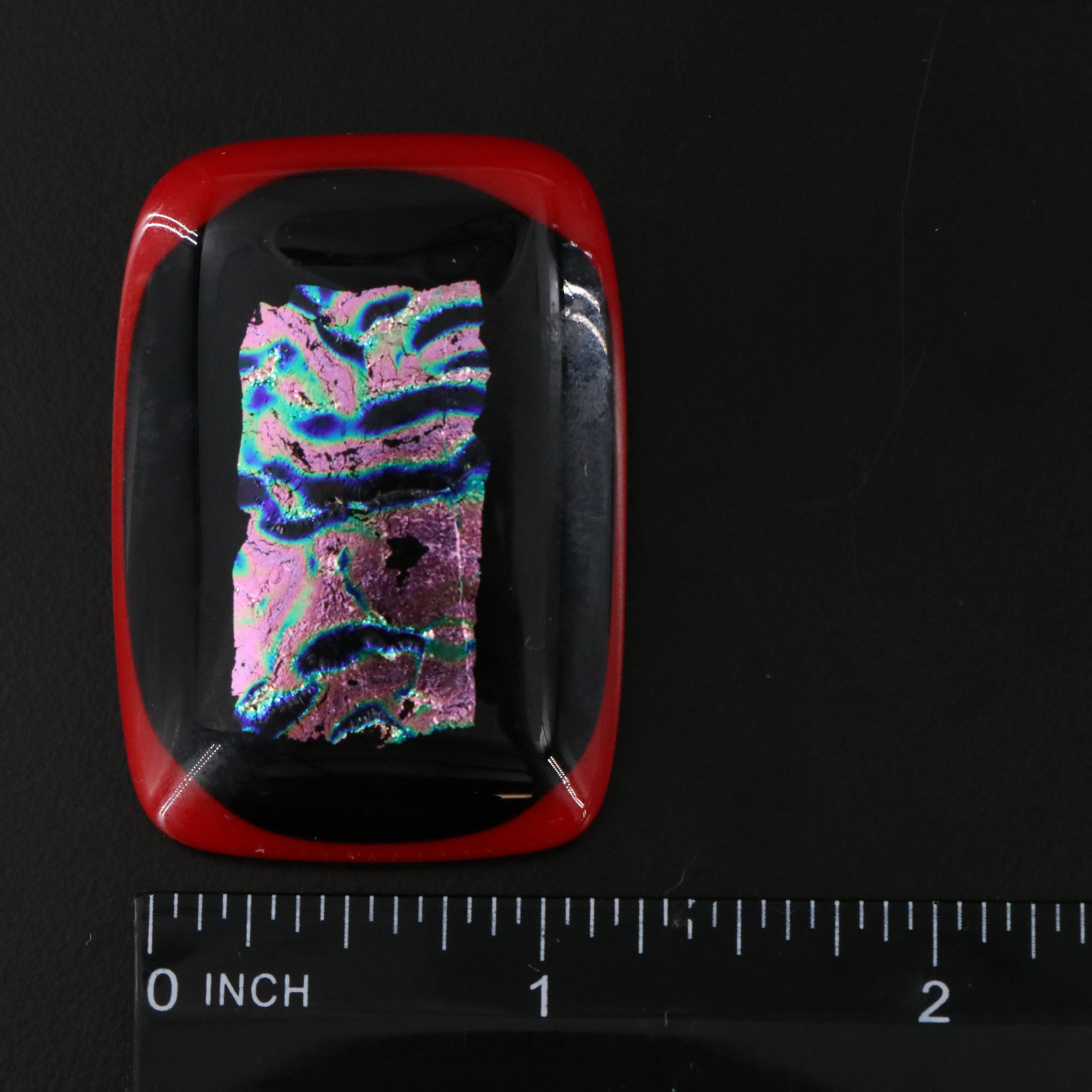 Dichroic Glass Pendants and Converter Brooch