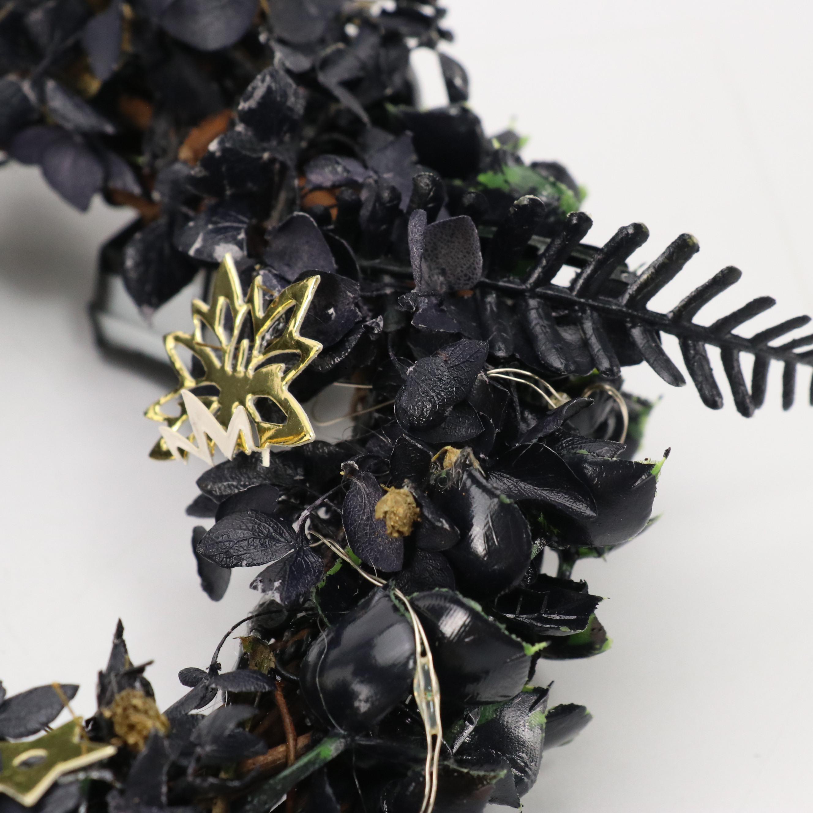 Christian Dior Beauty Promotional Light Up Mini Wreath and Star Ornament