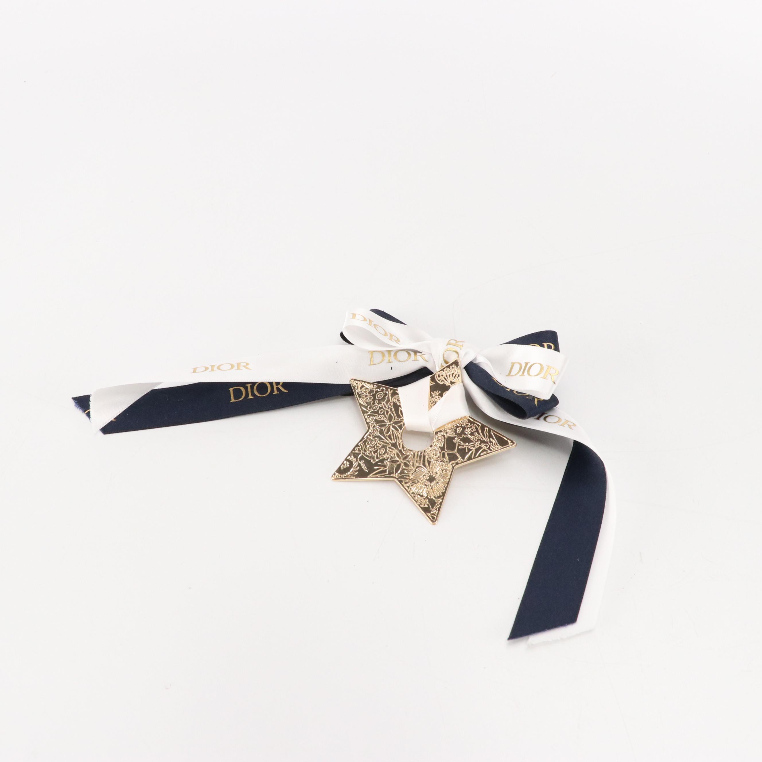 Christian Dior Beauty Promotional Light Up Mini Wreath and Star Ornament
