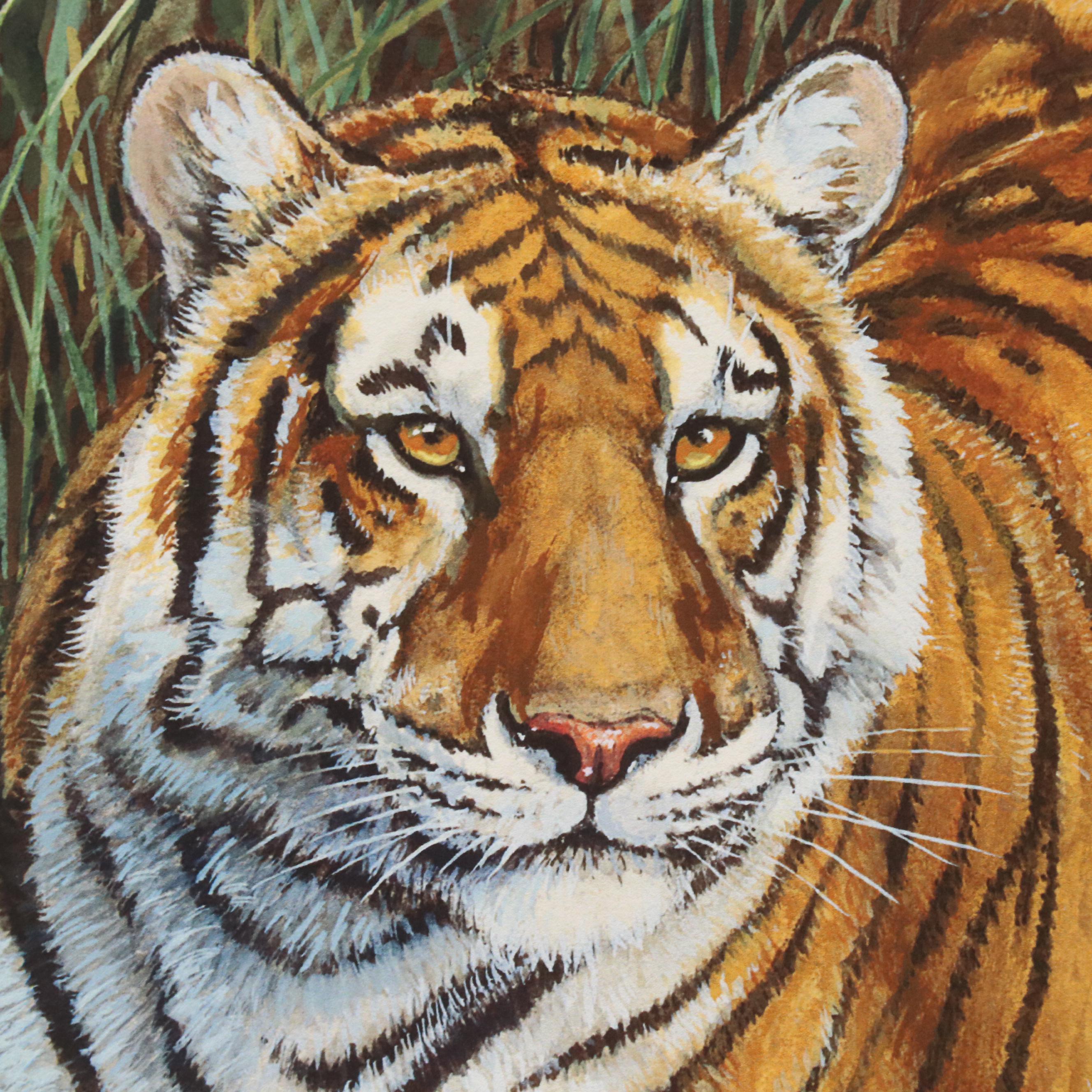 James Kevin Torline Giclée "Bengal Tiger in the Jungle," 2006