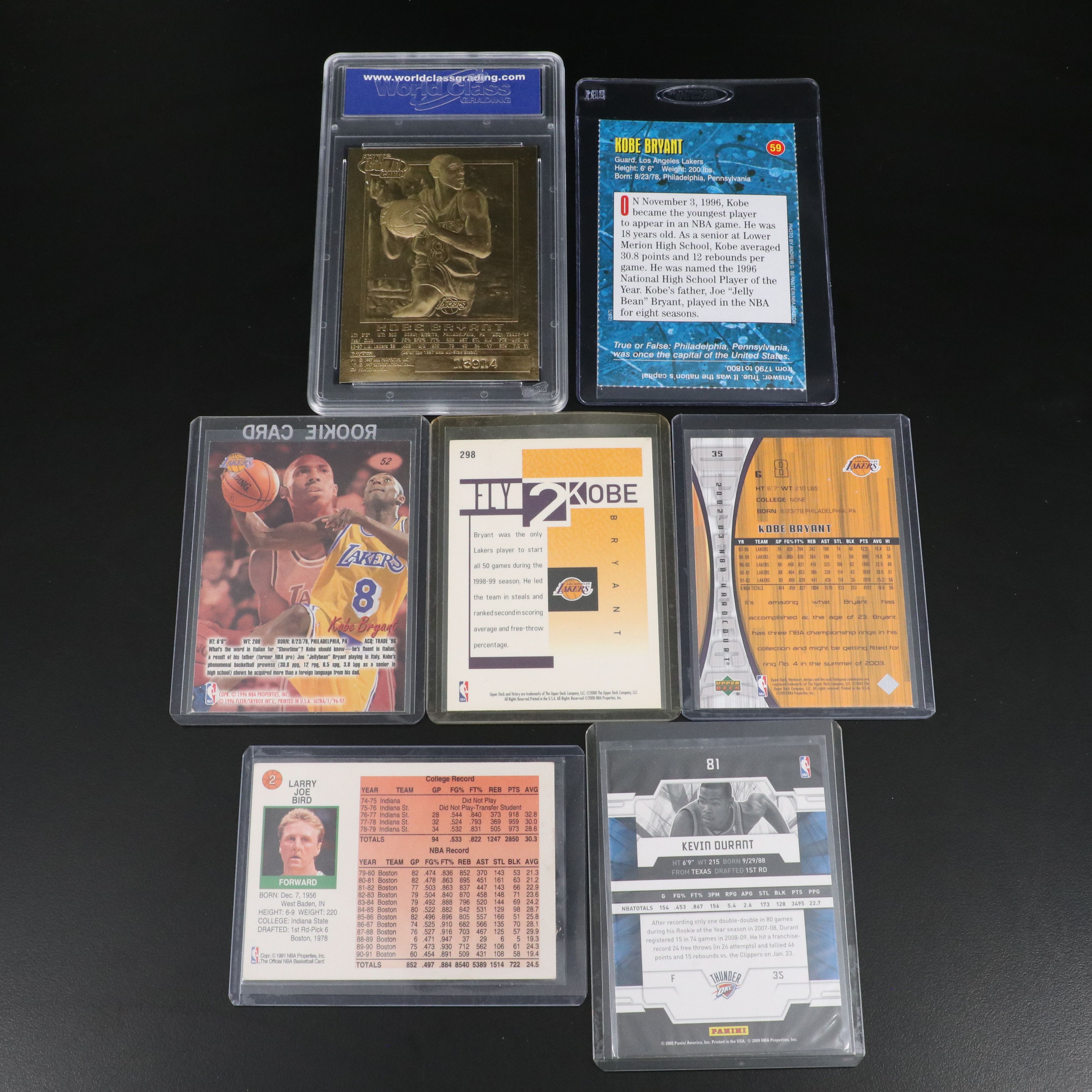 Fleer Ultra and Other Basketball Cards with Jordan, Kobe, Lebron, Erving, Durant