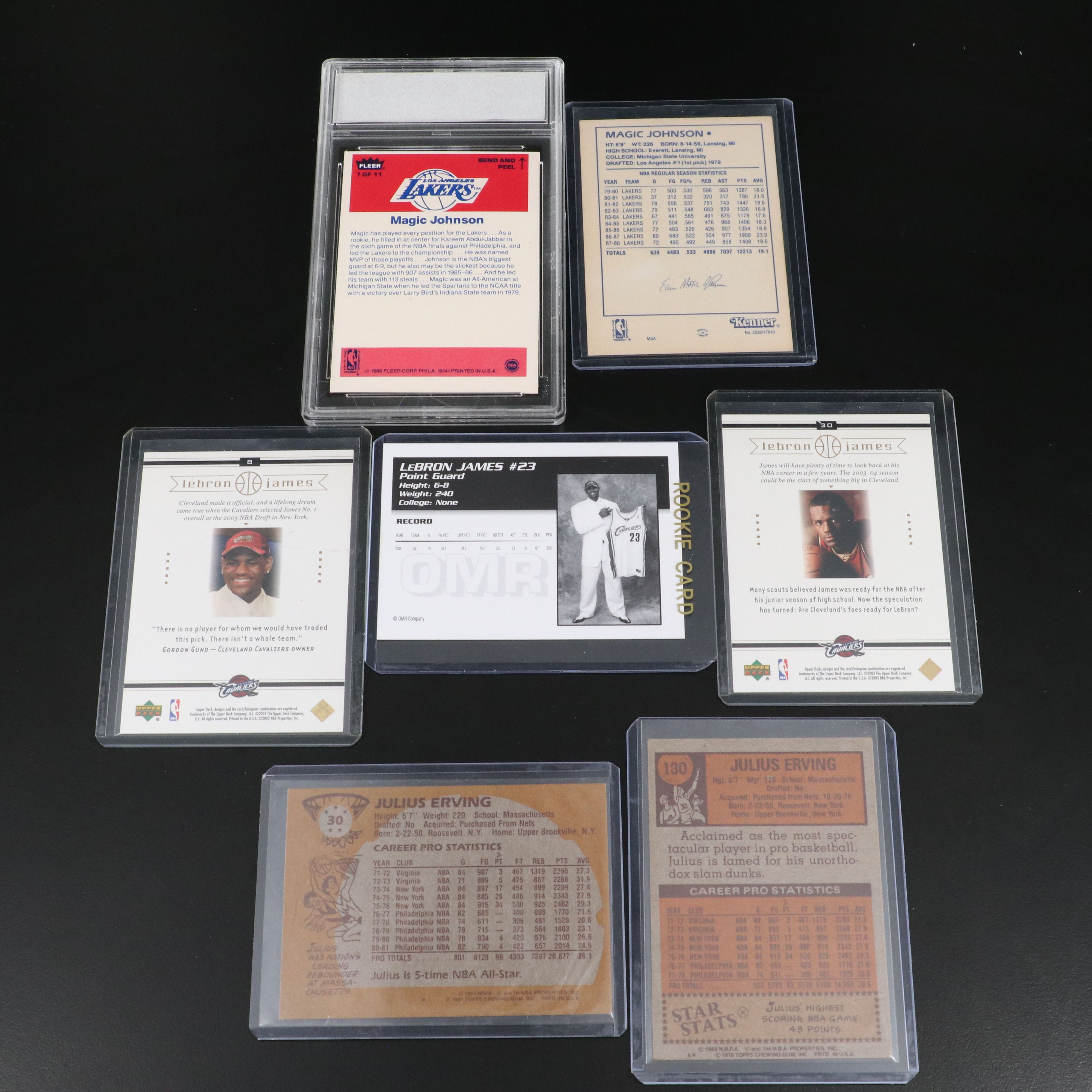 Fleer Ultra and Other Basketball Cards with Jordan, Kobe, Lebron, Erving, Durant