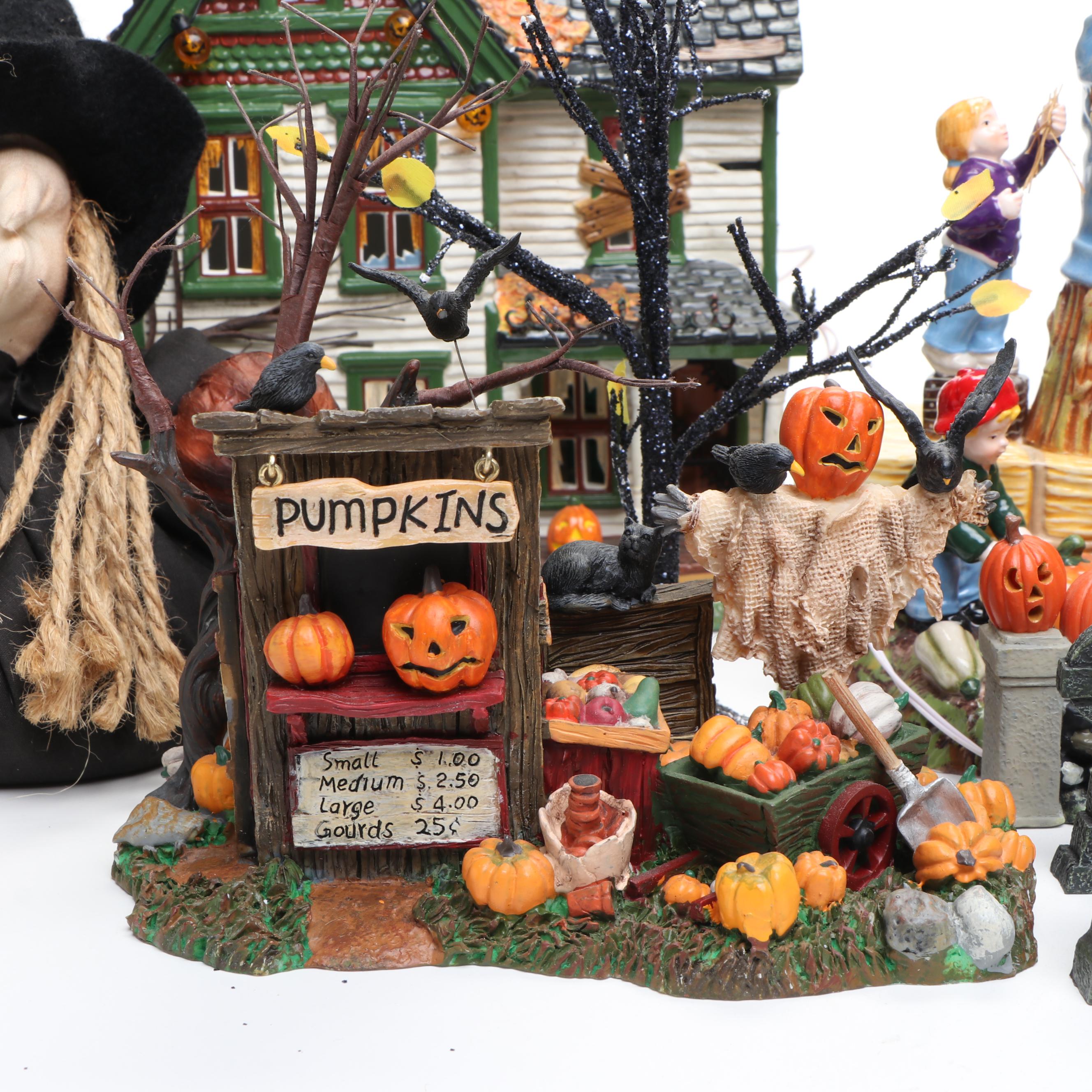 Dept. 56 Snow Village Halloween Series with Other Tabletop Décor