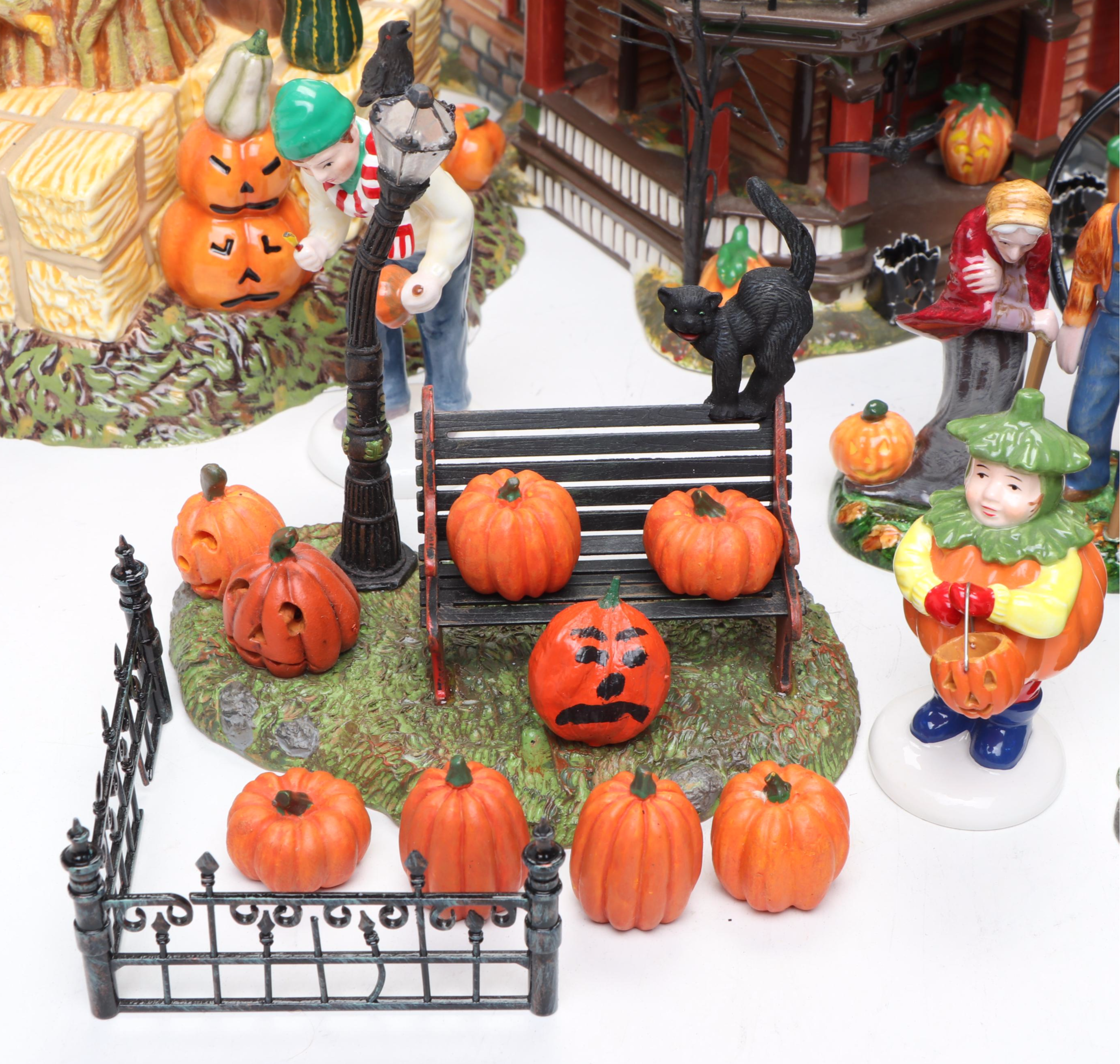 Dept. 56 Snow Village Halloween Series with Other Tabletop Décor