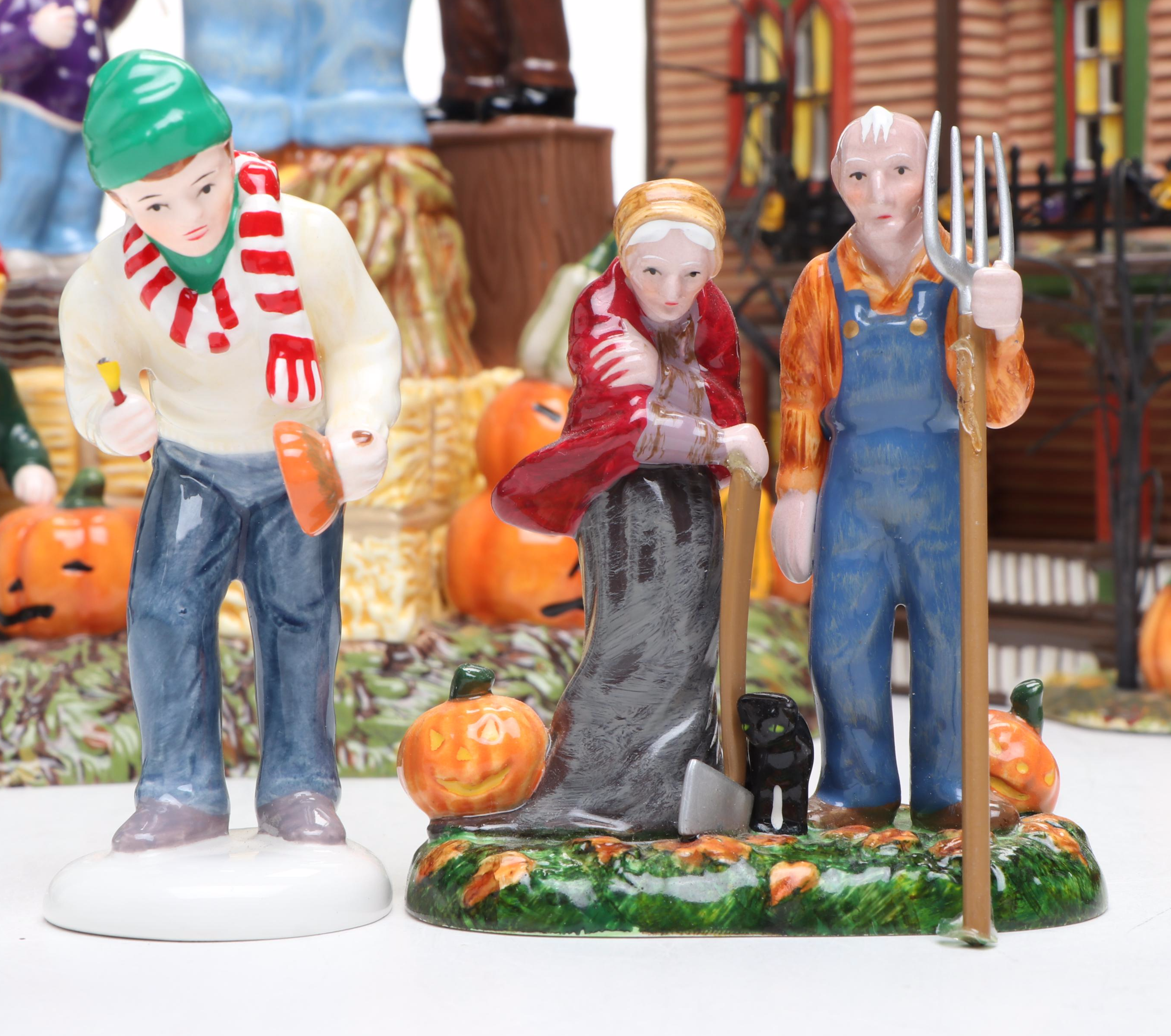 Dept. 56 Snow Village Halloween Series with Other Tabletop Décor