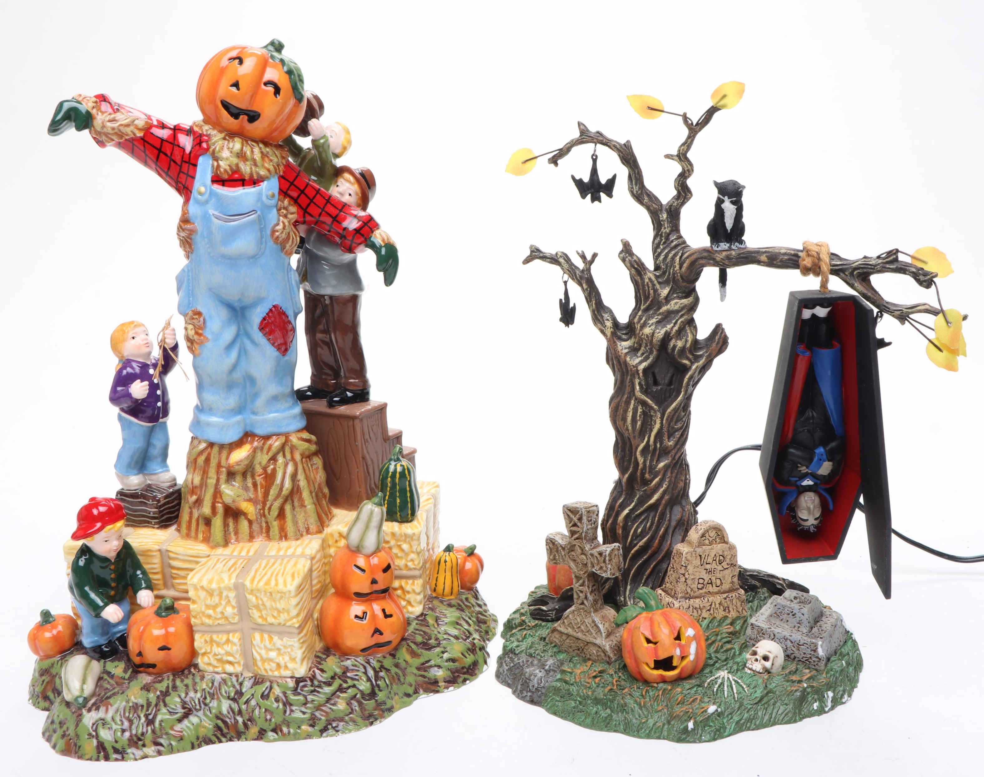 Dept. 56 Snow Village Halloween Series with Other Tabletop Décor