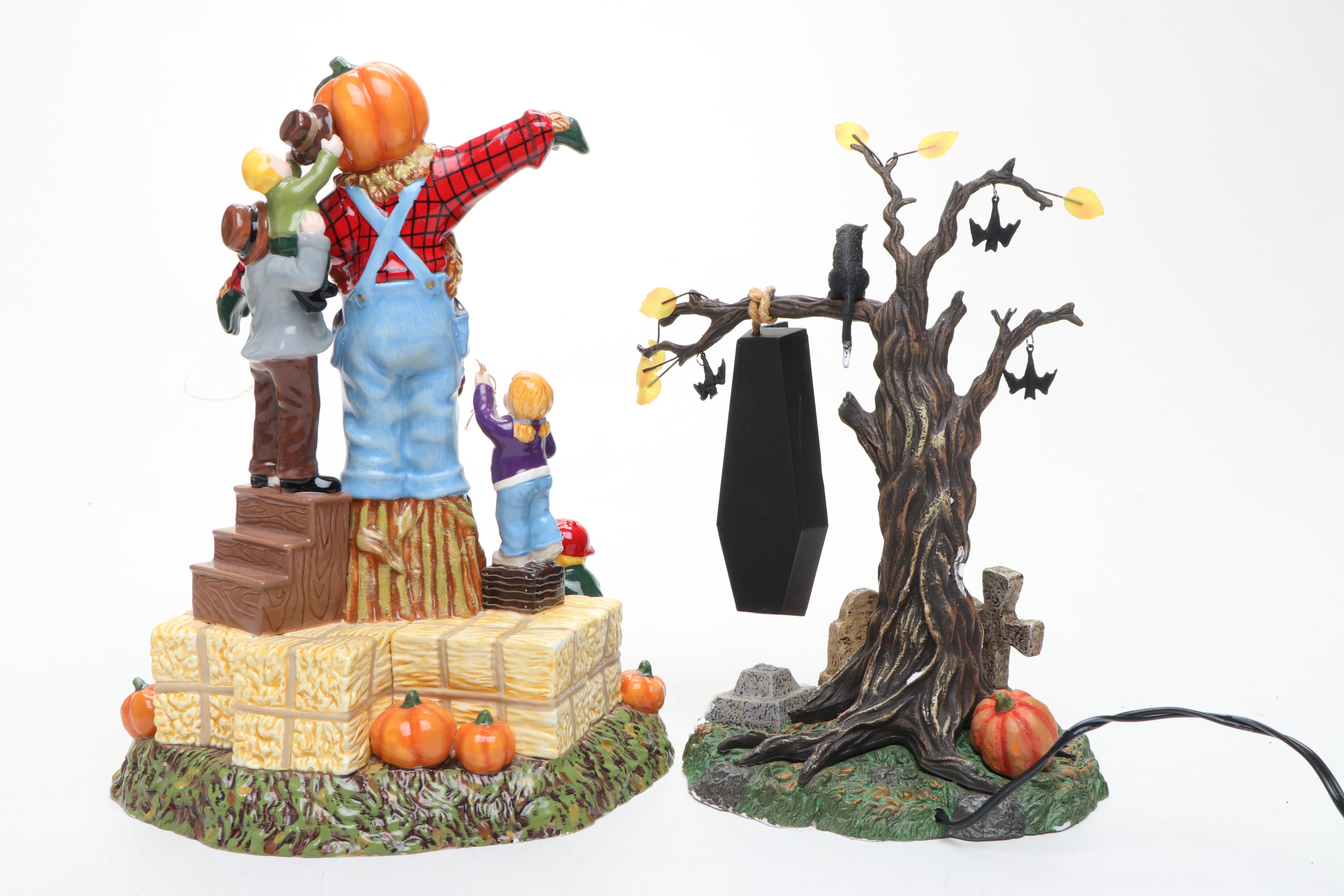 Dept. 56 Snow Village Halloween Series with Other Tabletop Décor