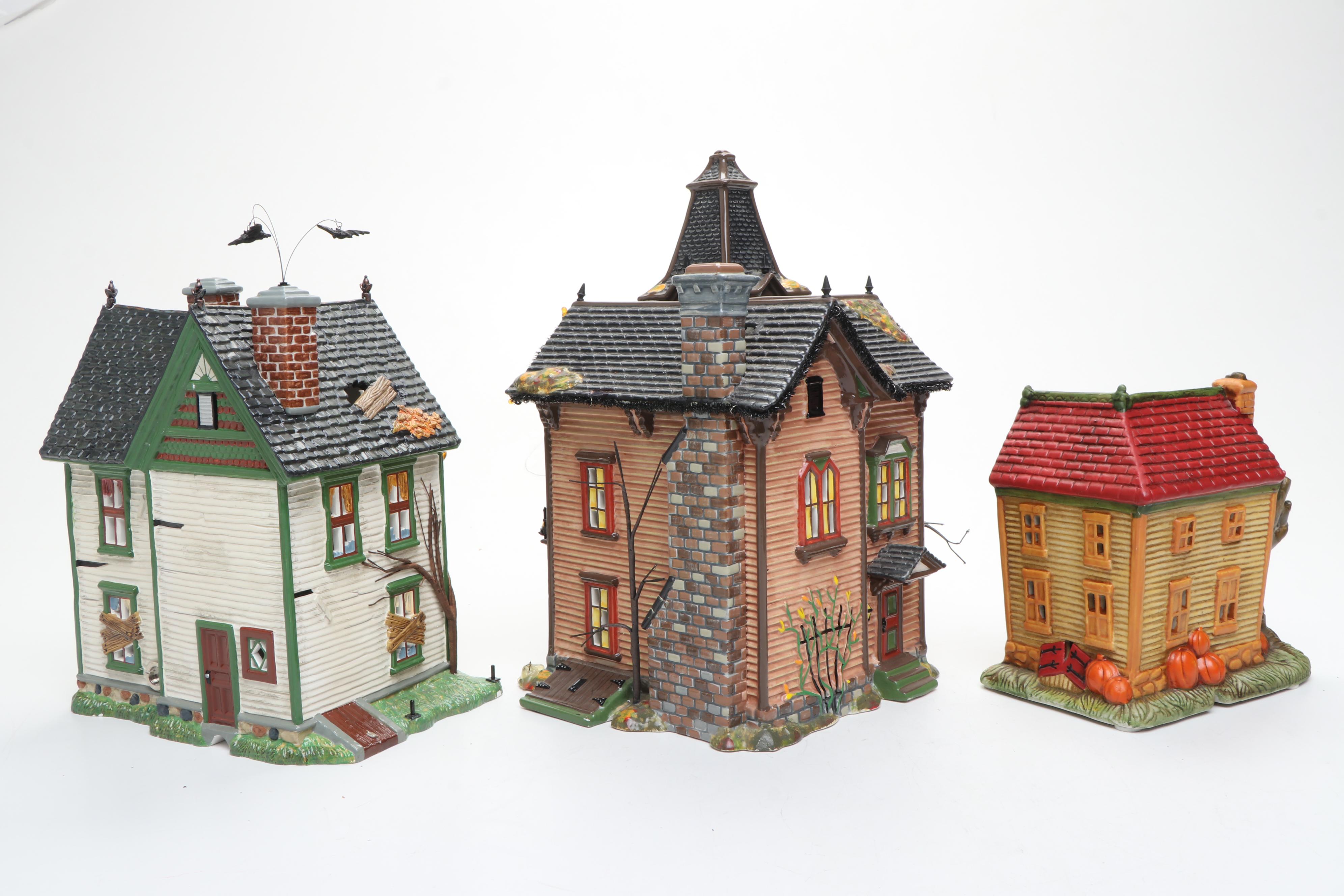 Dept. 56 Snow Village Halloween Series with Other Tabletop Décor