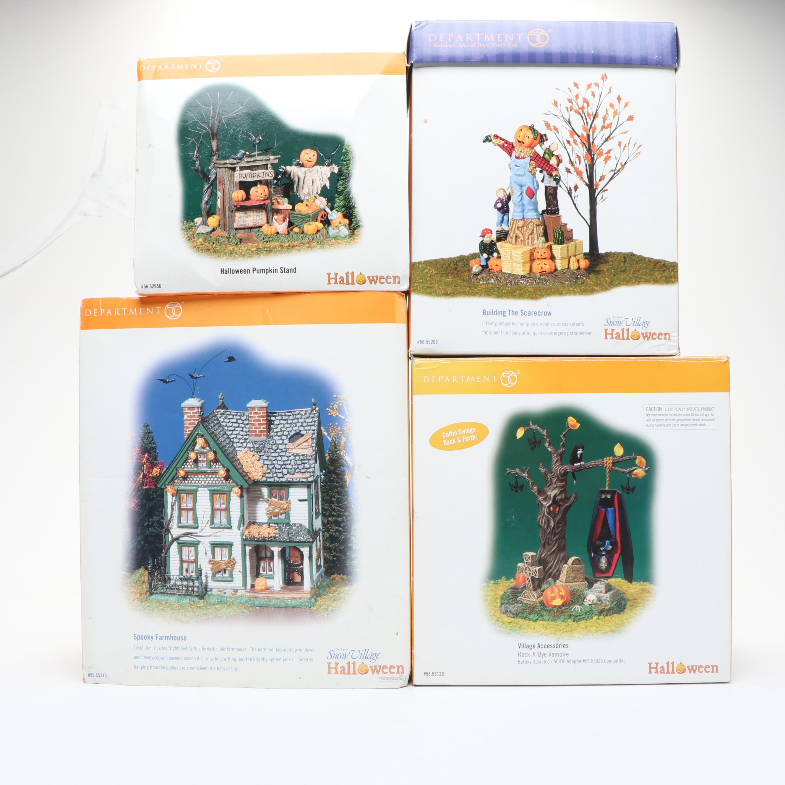 Dept. 56 Snow Village Halloween Series with Other Tabletop Décor