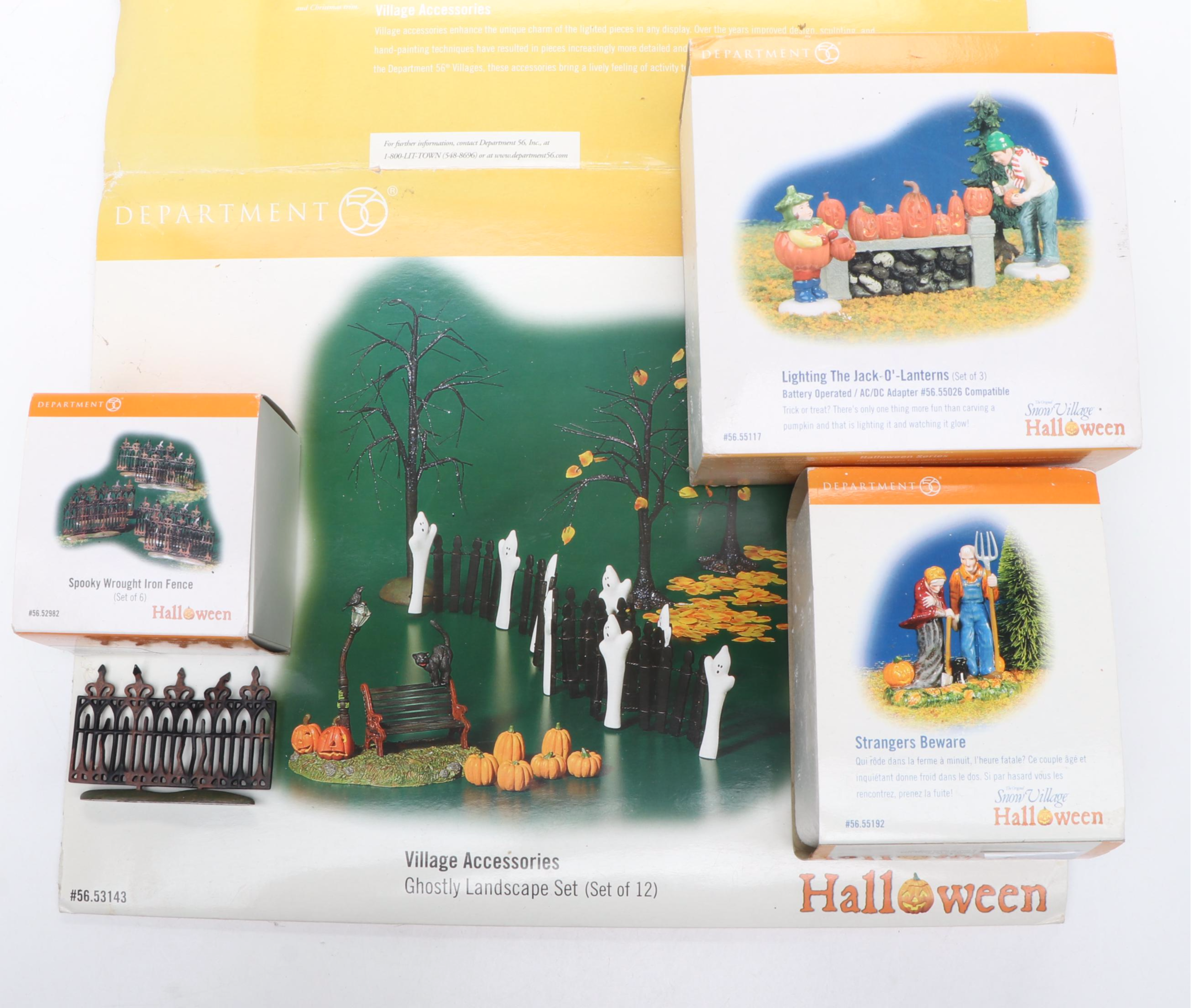 Dept. 56 Snow Village Halloween Series with Other Tabletop Décor
