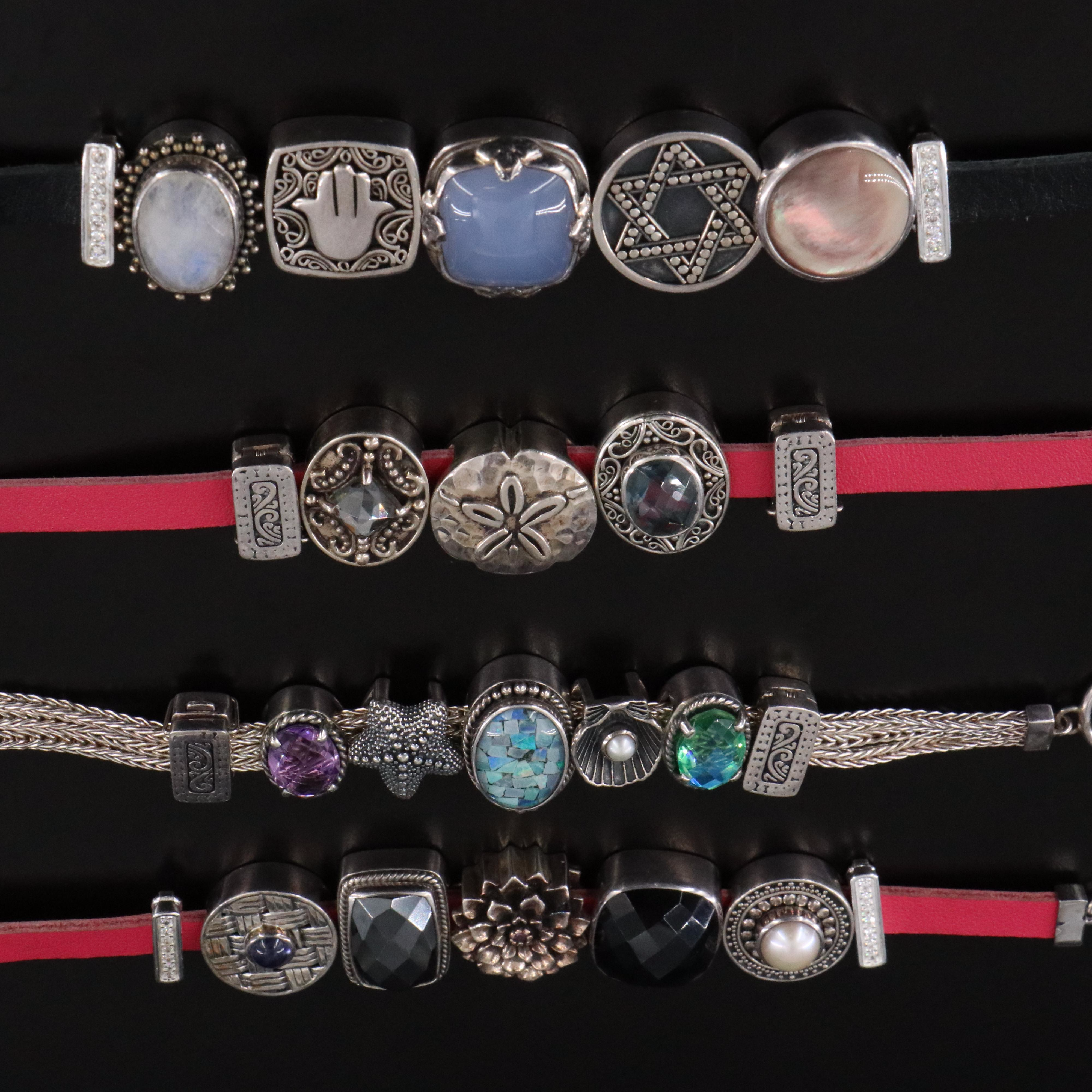 Lori Bonn Sterling Slide Bracelets