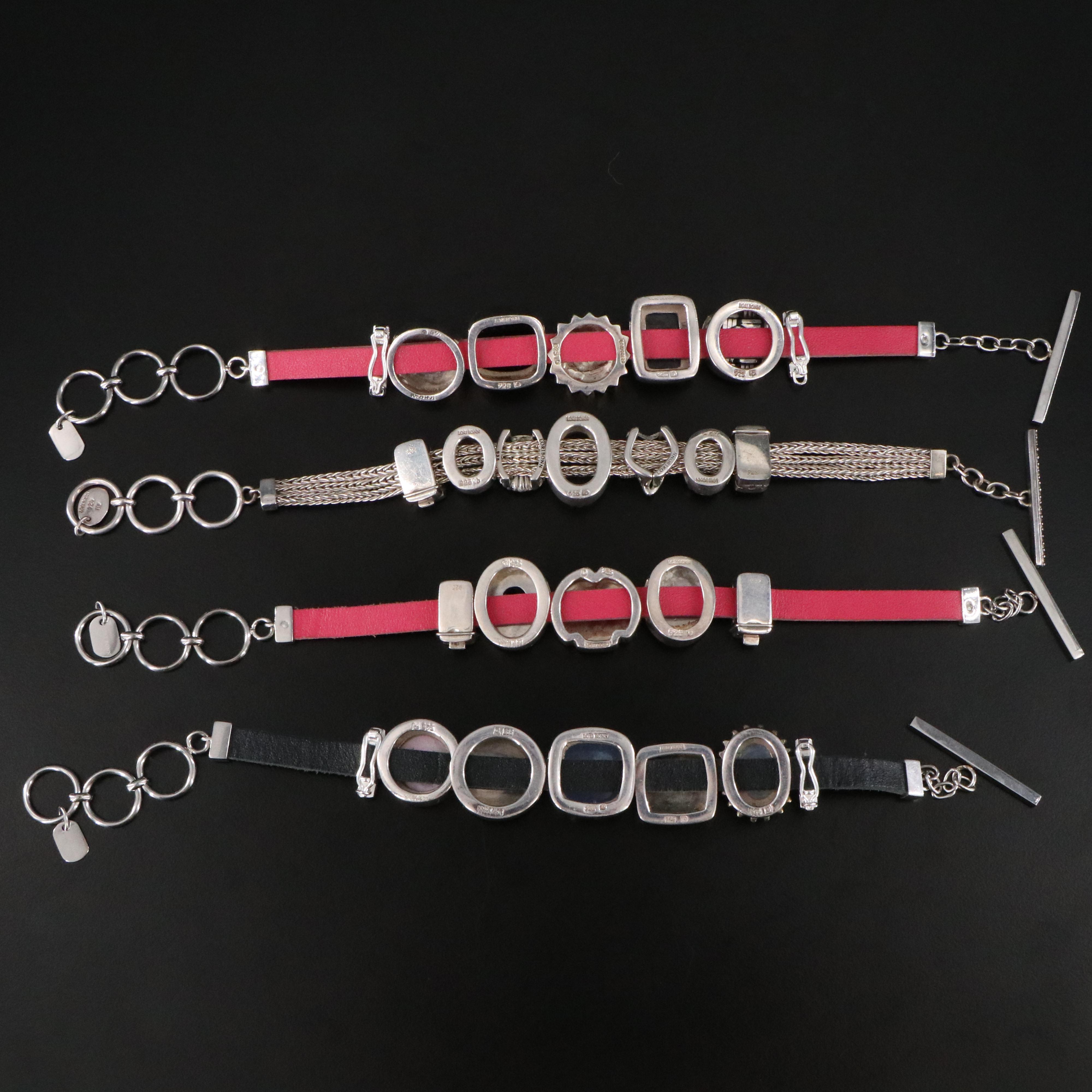 Lori Bonn Sterling Slide Bracelets