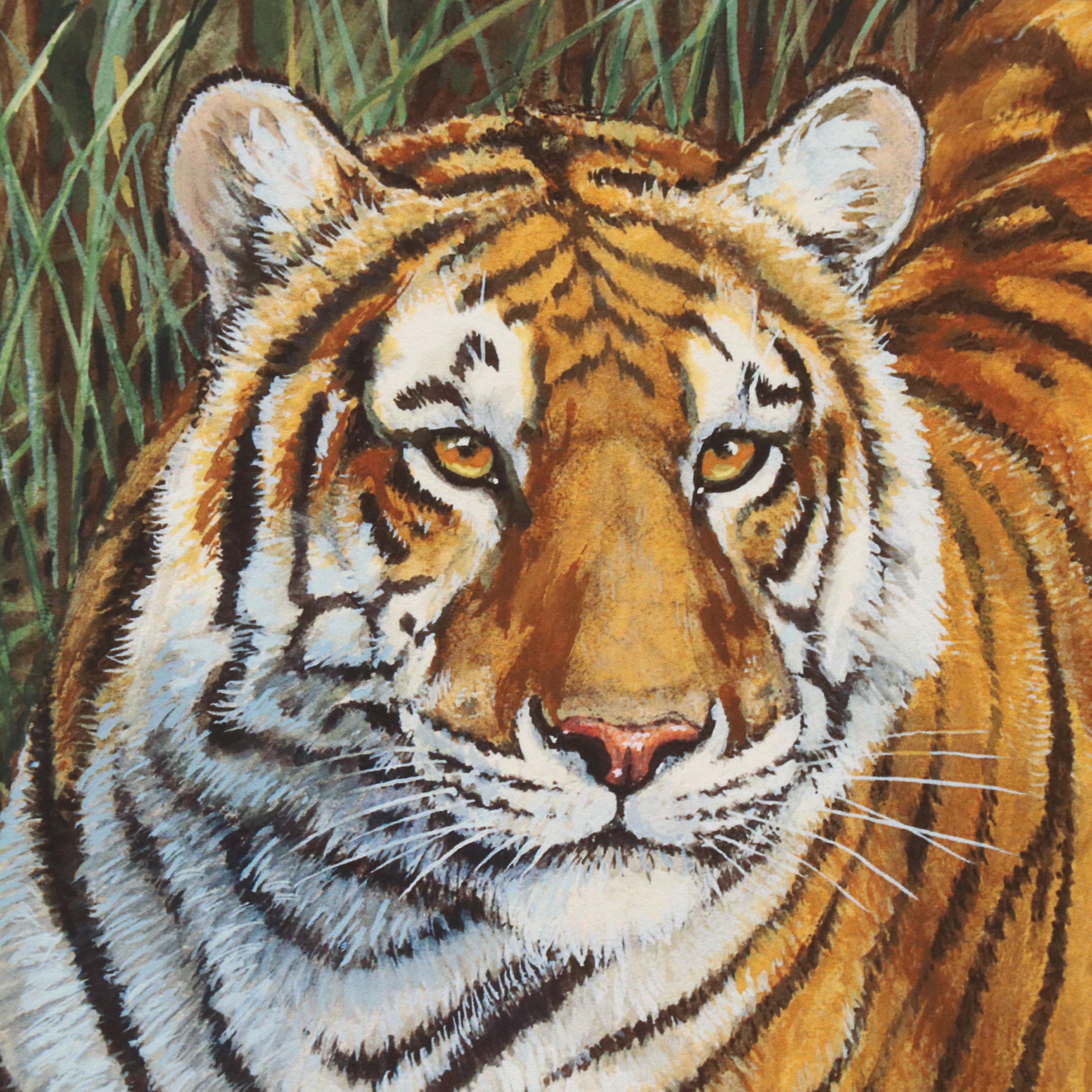 James Kevin Torline Giclée "Bengal Tiger in the Jungle," 2006