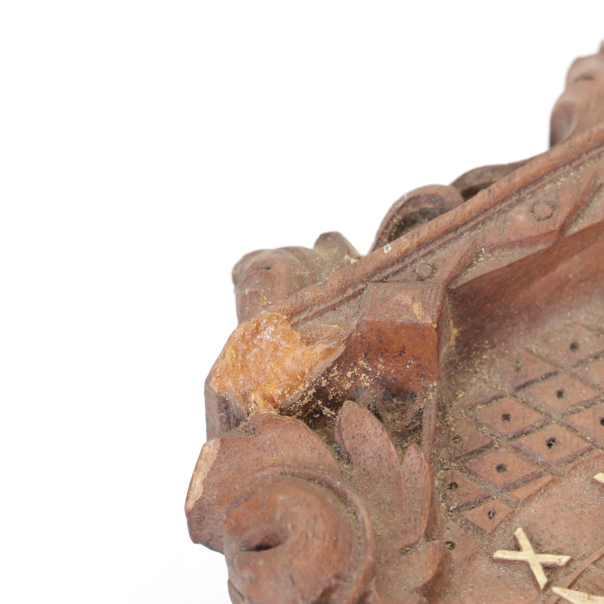 German Black Forest Style Carved Wood Cuckoo Clock