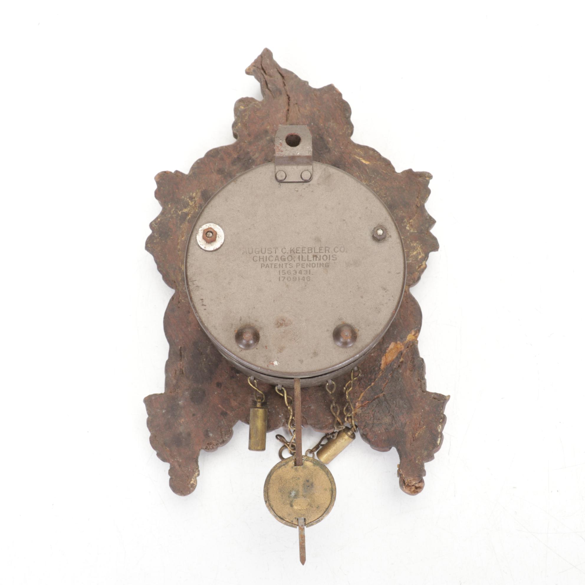 German Black Forest Style Carved Wood Cuckoo Clock