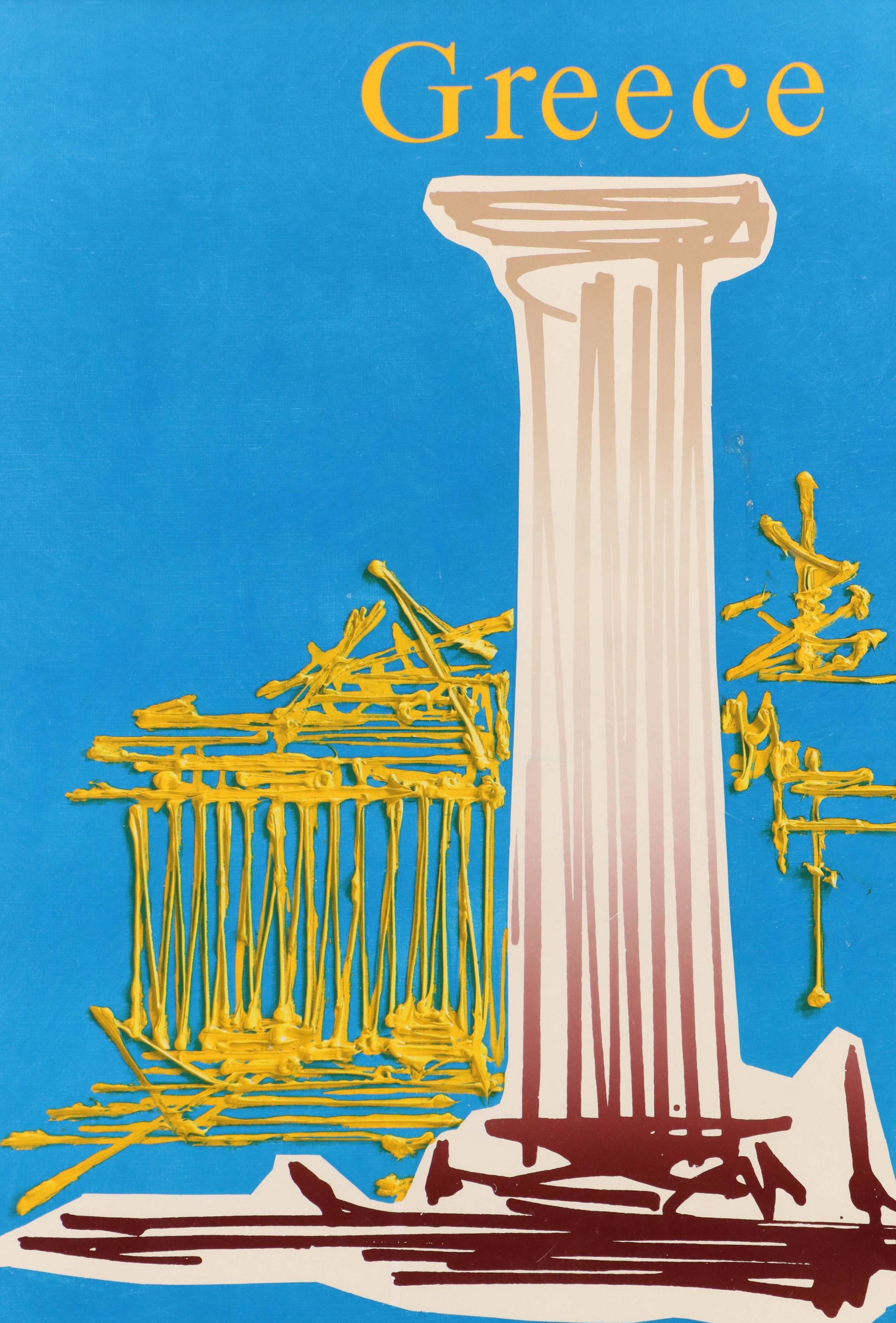 Air France Tourism Offset Lithograph Poster for Greece