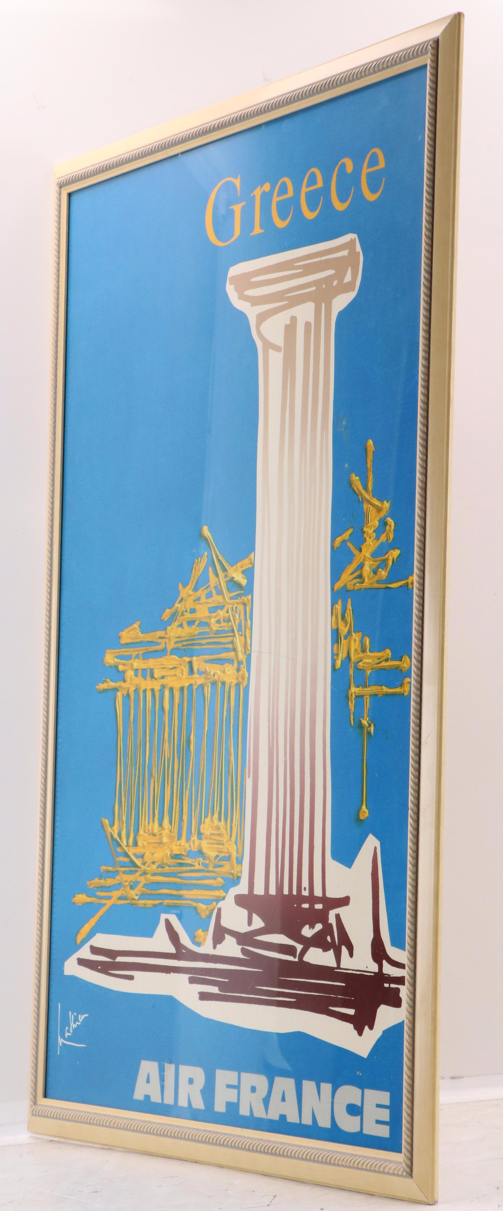 Air France Tourism Offset Lithograph Poster for Greece