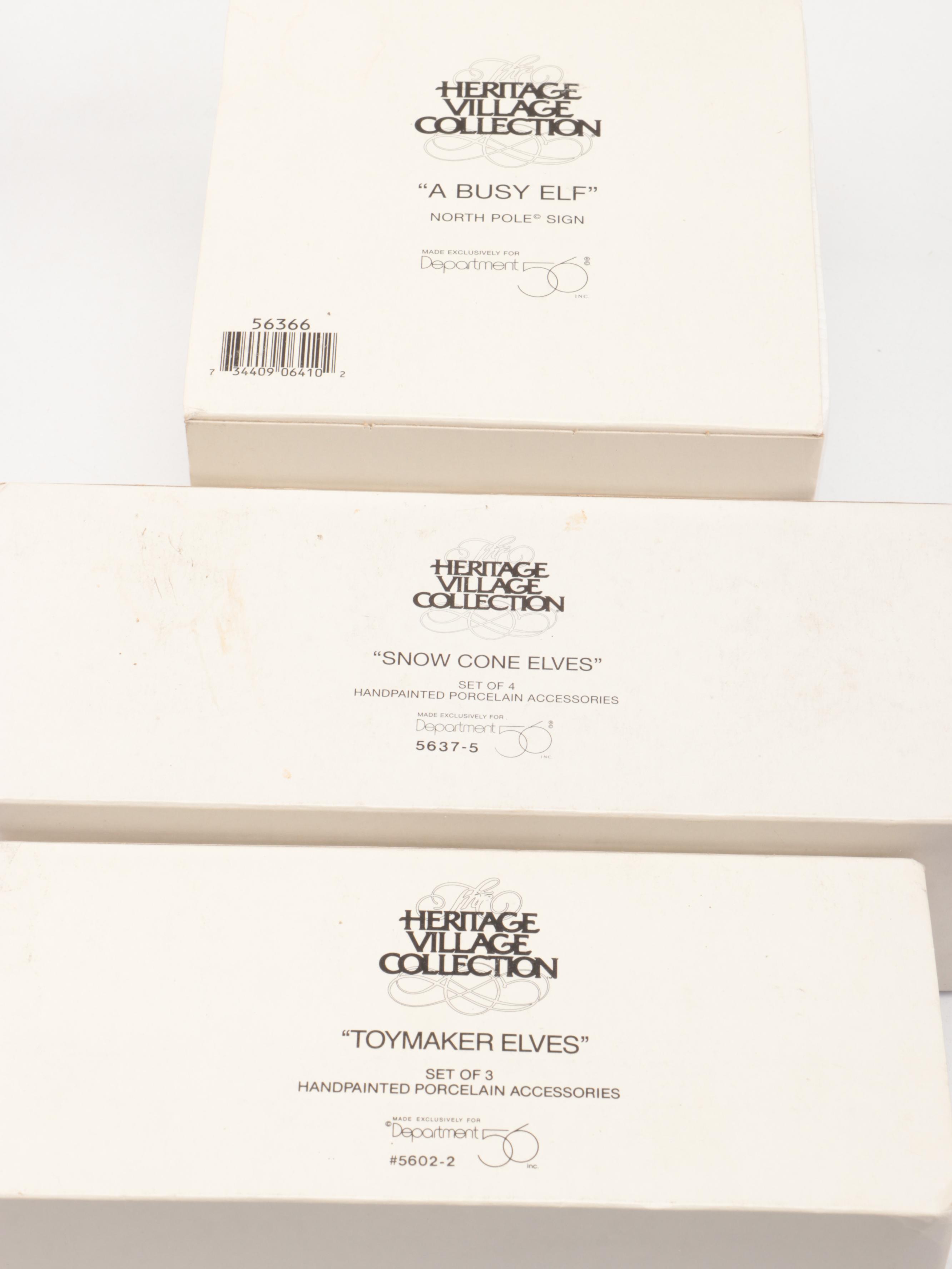 Dept. 56 North Pole Series from the Heritage Village Collection Ceramic Figures