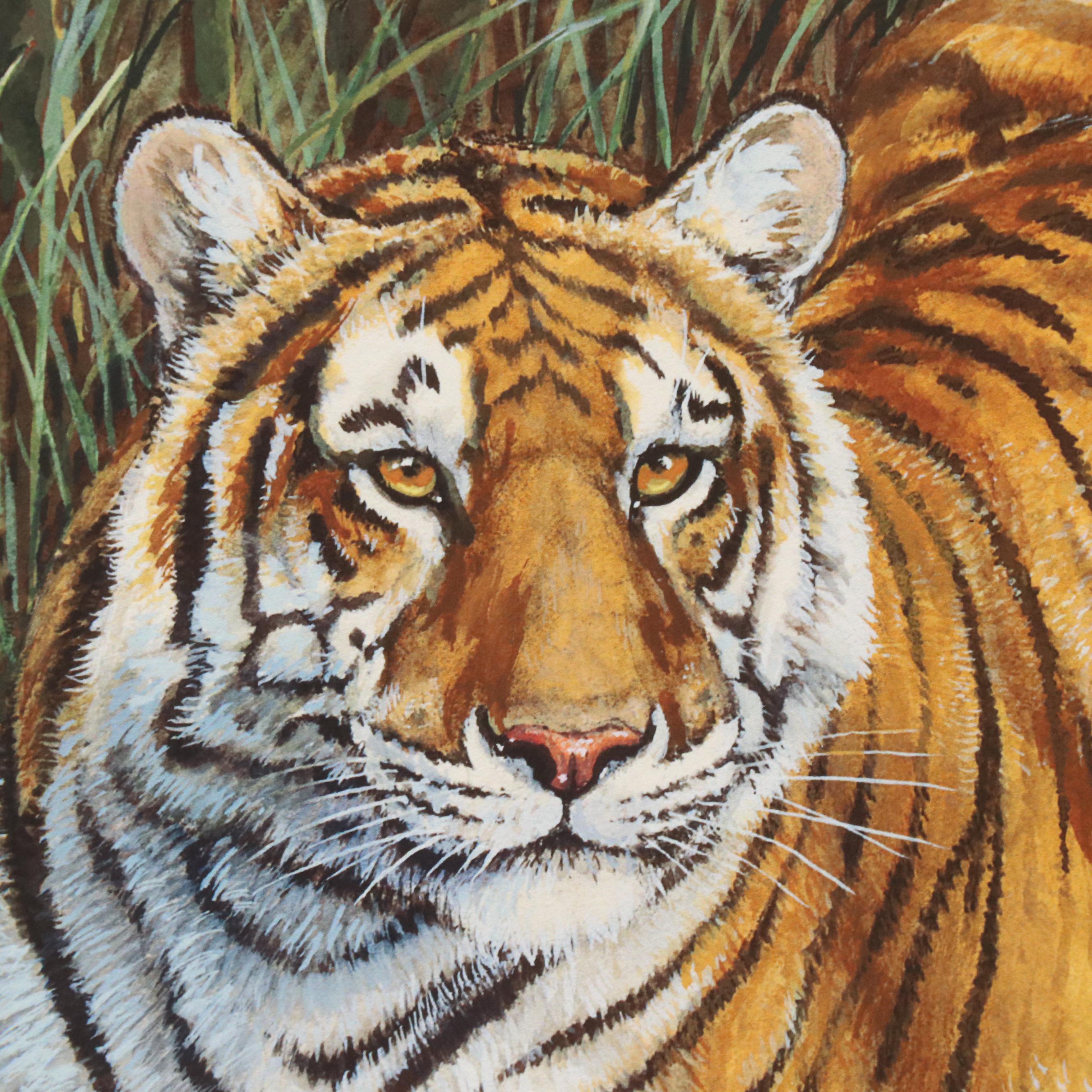 James Kevin Torline Giclée "Bengal Tiger in the Jungle," 2006