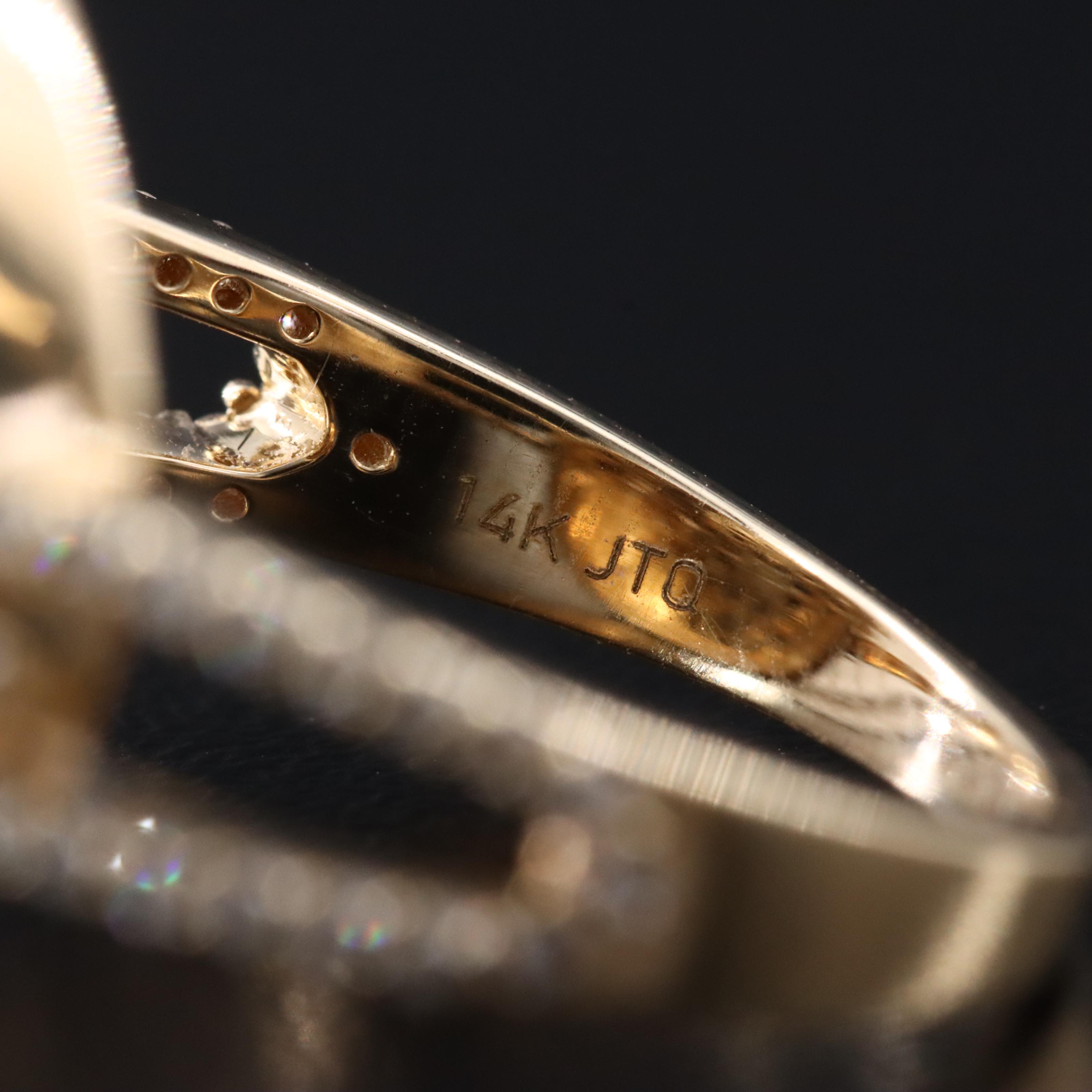 14K 14.99 CT Sapphire and Diamond Ring with IGI Report