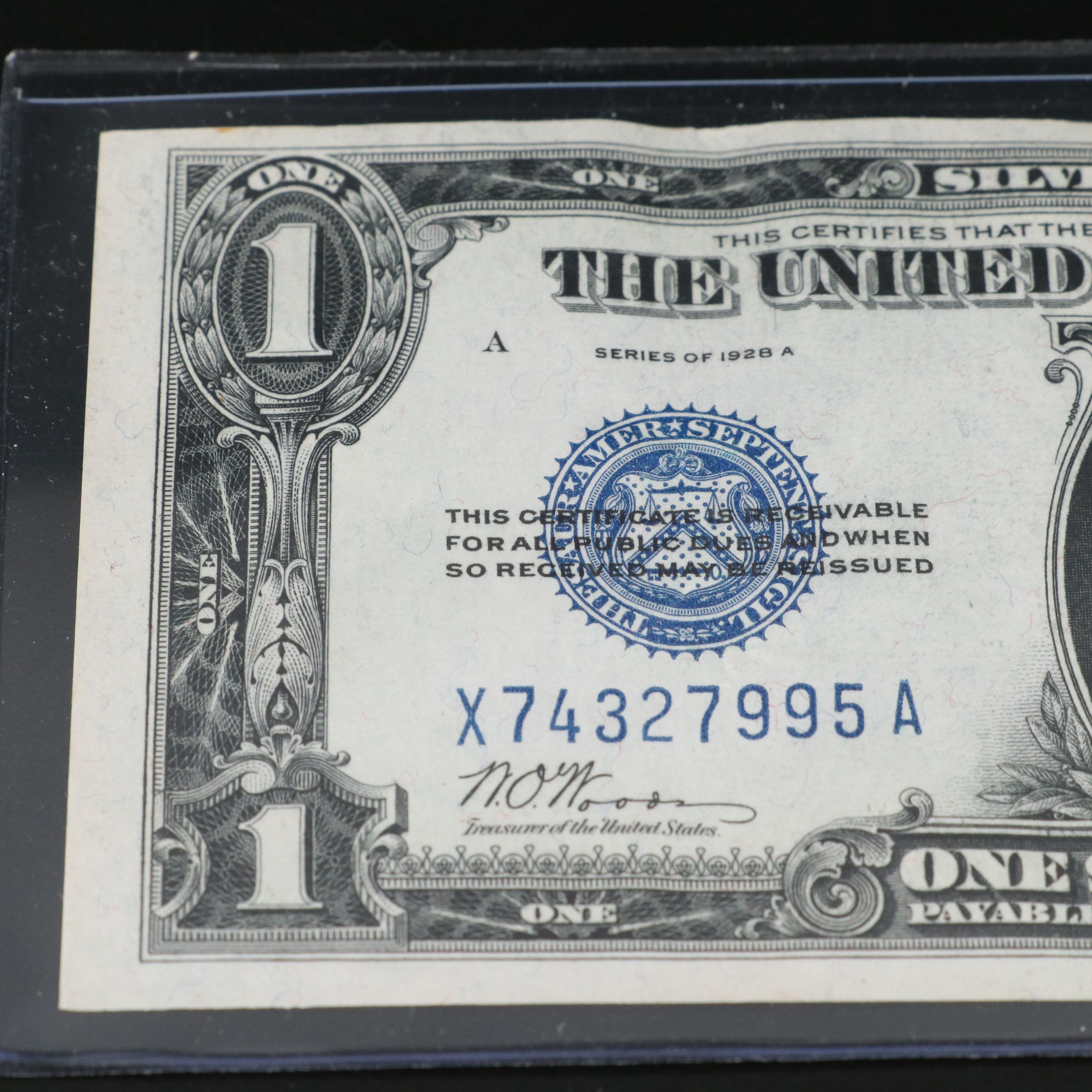 1928 A One Dollar Funny Back Silver Certificate