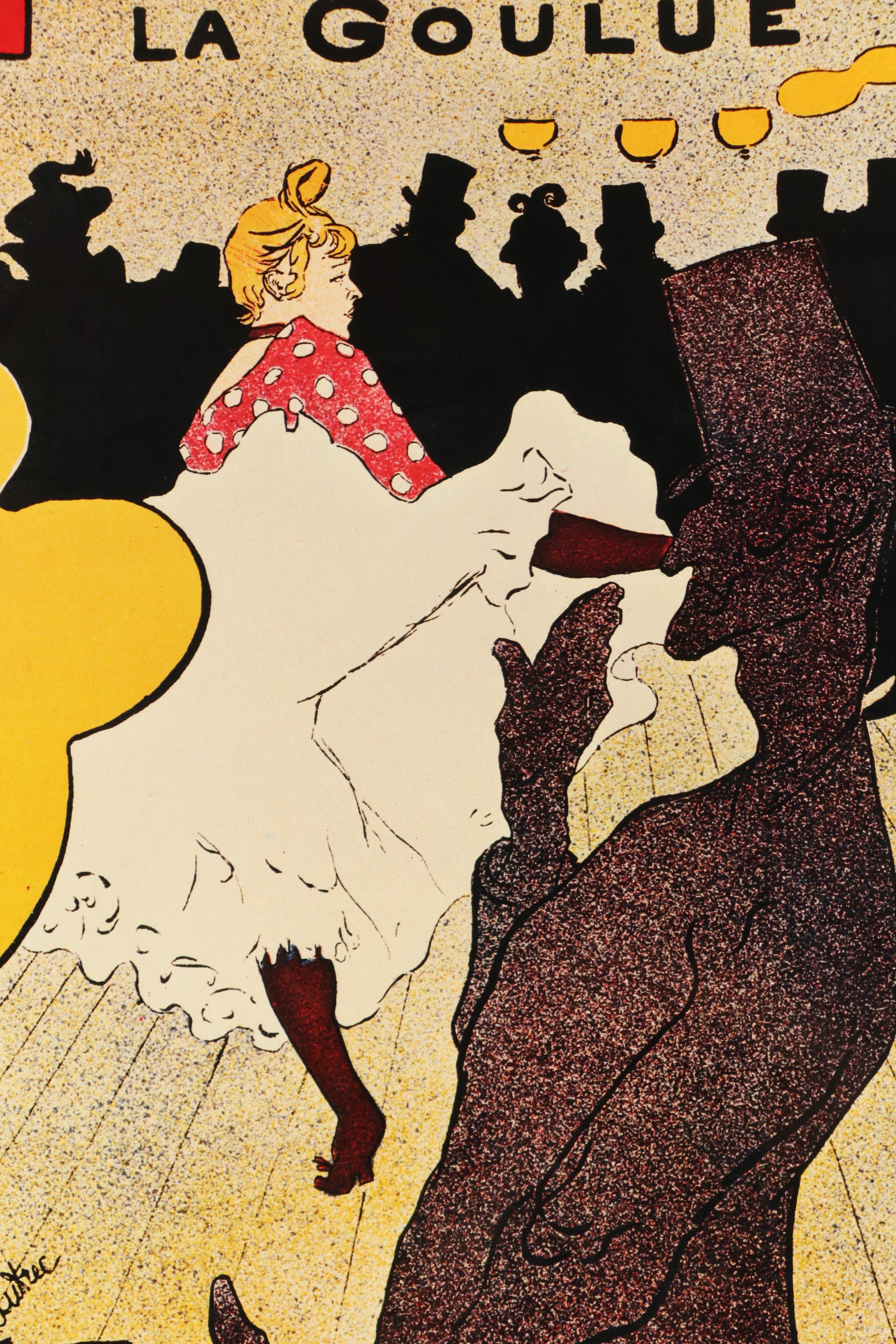 Offset Lithograph After Henri Toulouse-Lautrec "Moulin Rouge: La Goulue"