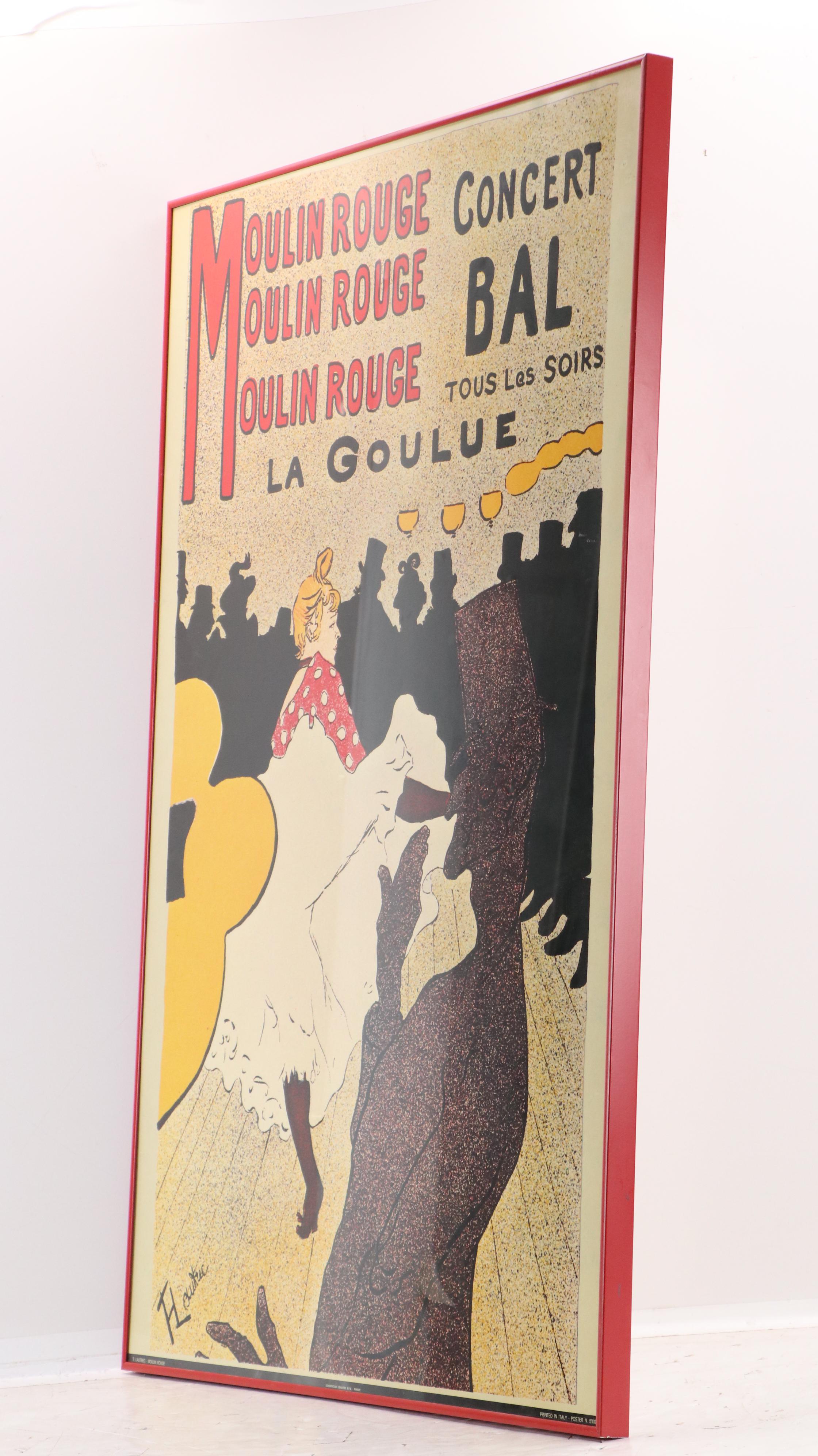 Offset Lithograph After Henri Toulouse-Lautrec "Moulin Rouge: La Goulue"