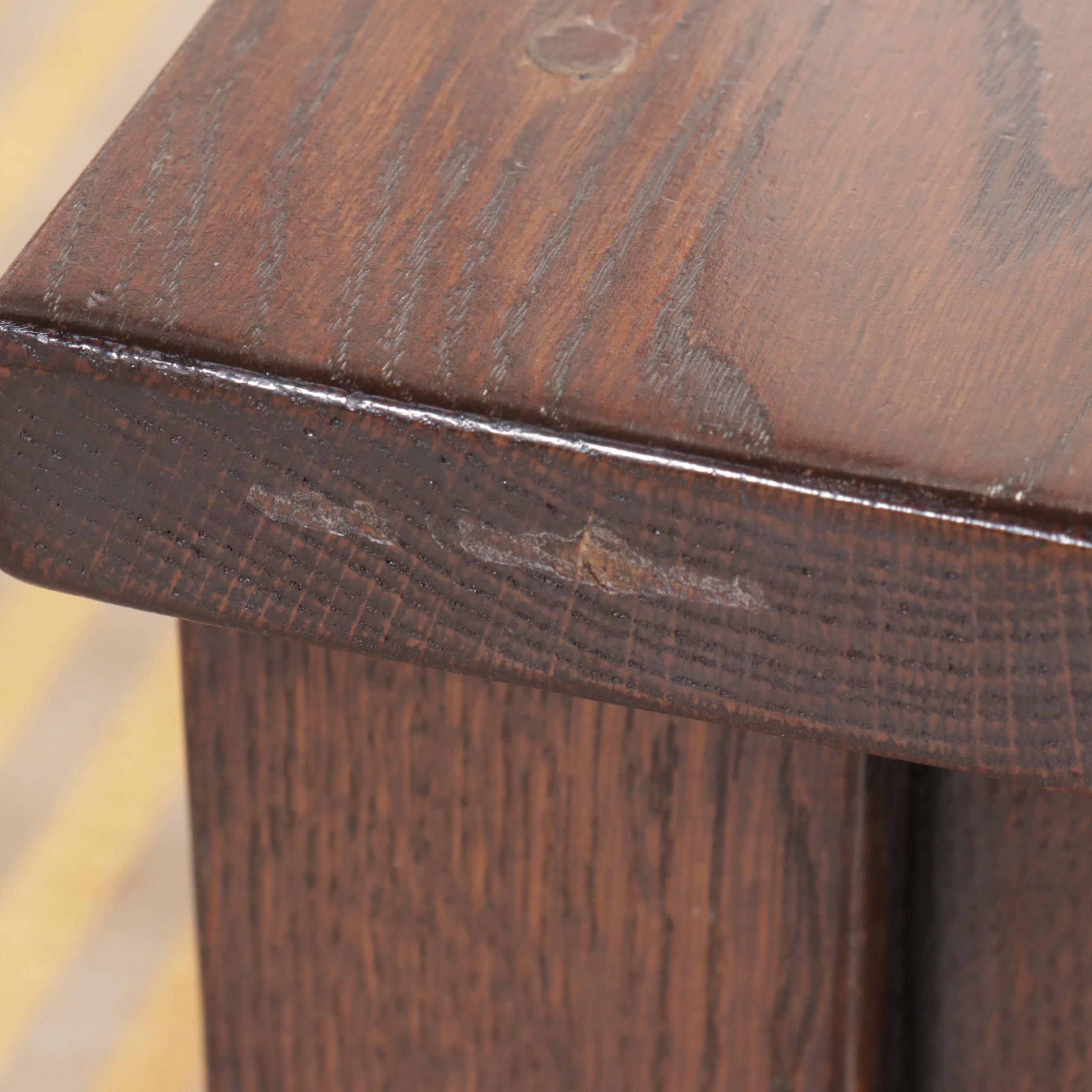 Mission Style Oak Settee, Early to Mid-20th Century