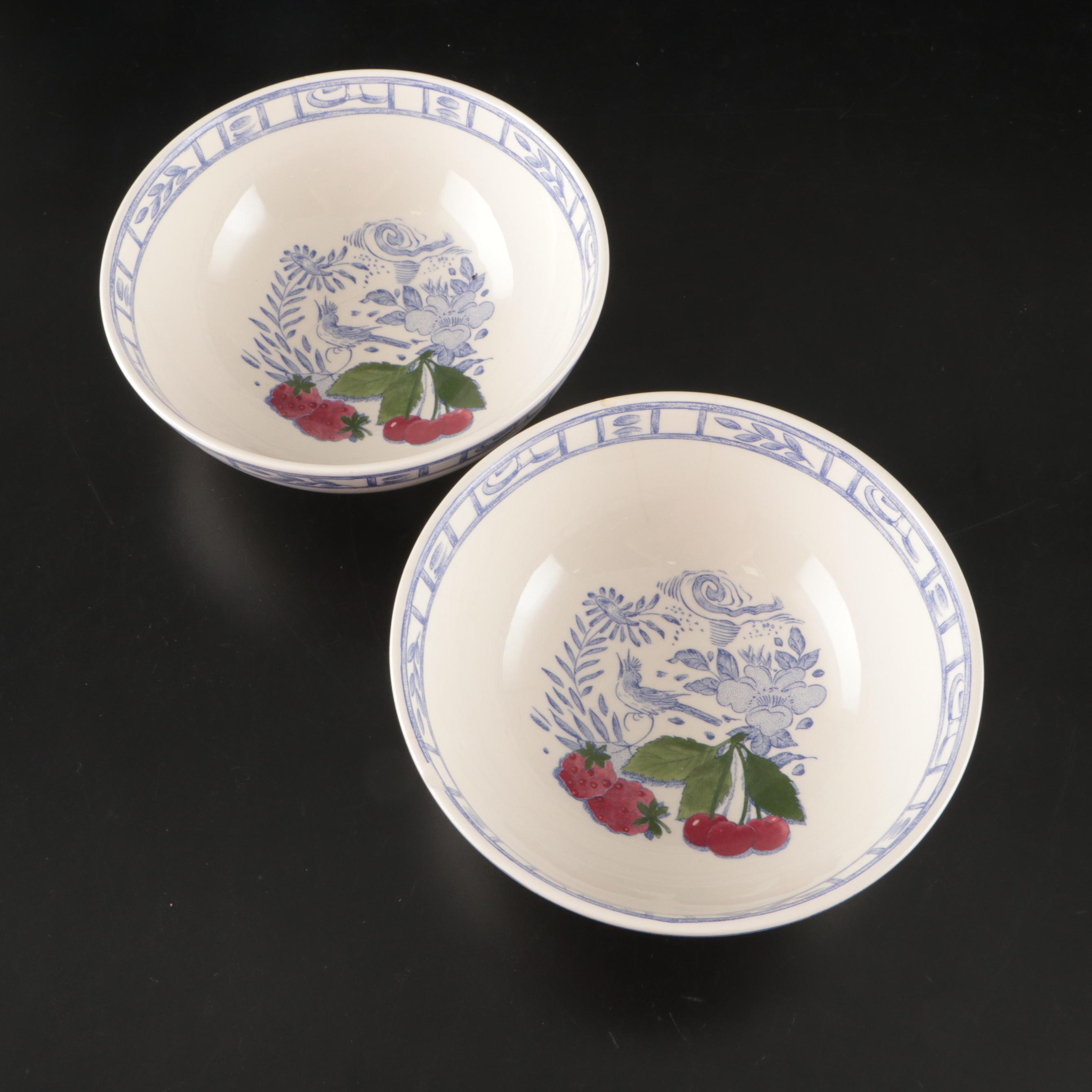 Faiencerie de Gien "Oiseau Bleu" and Other Tableware