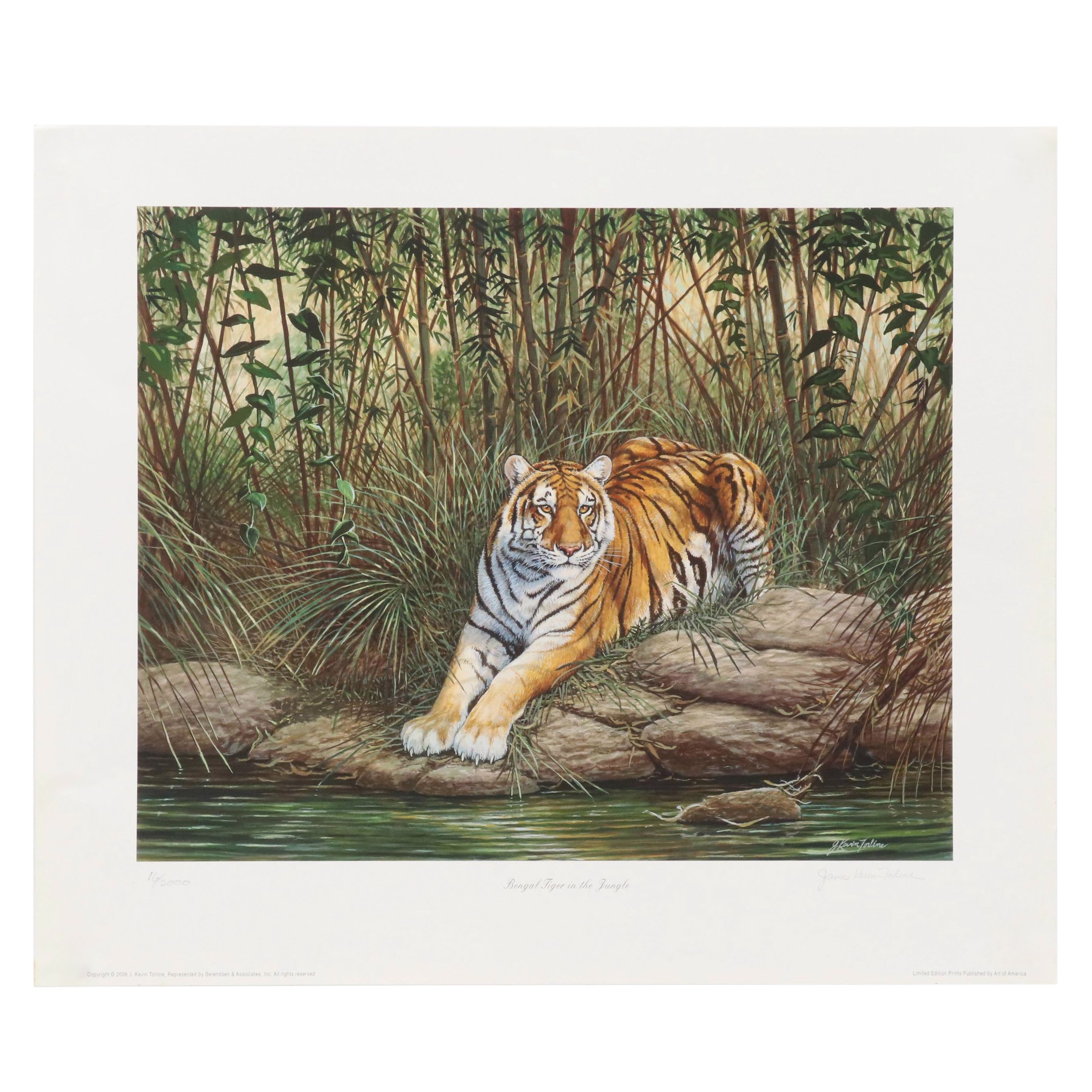 James Kevin Torline Giclée "Bengal Tiger in the Jungle," 2006