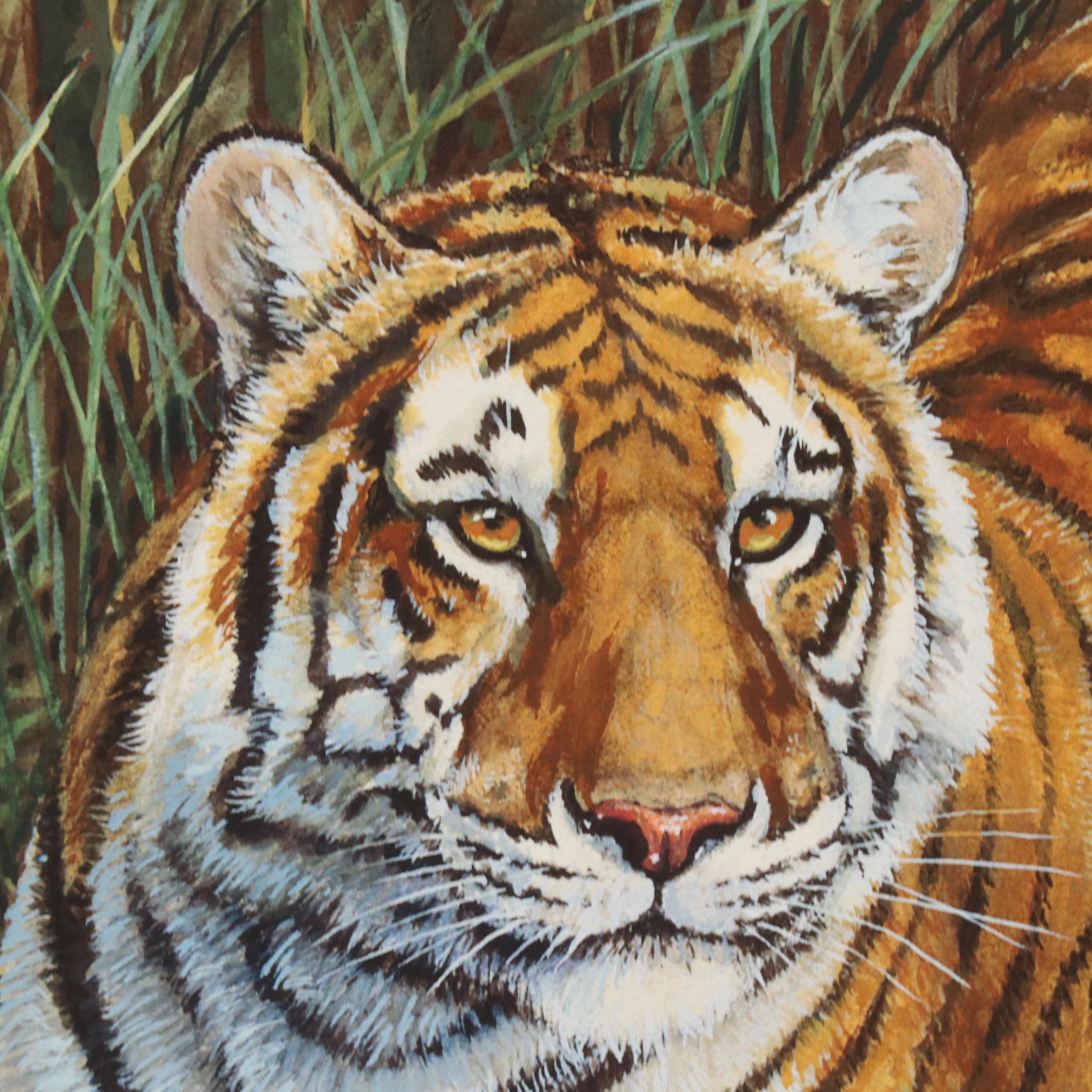 James Kevin Torline Giclée "Bengal Tiger in the Jungle," 2006