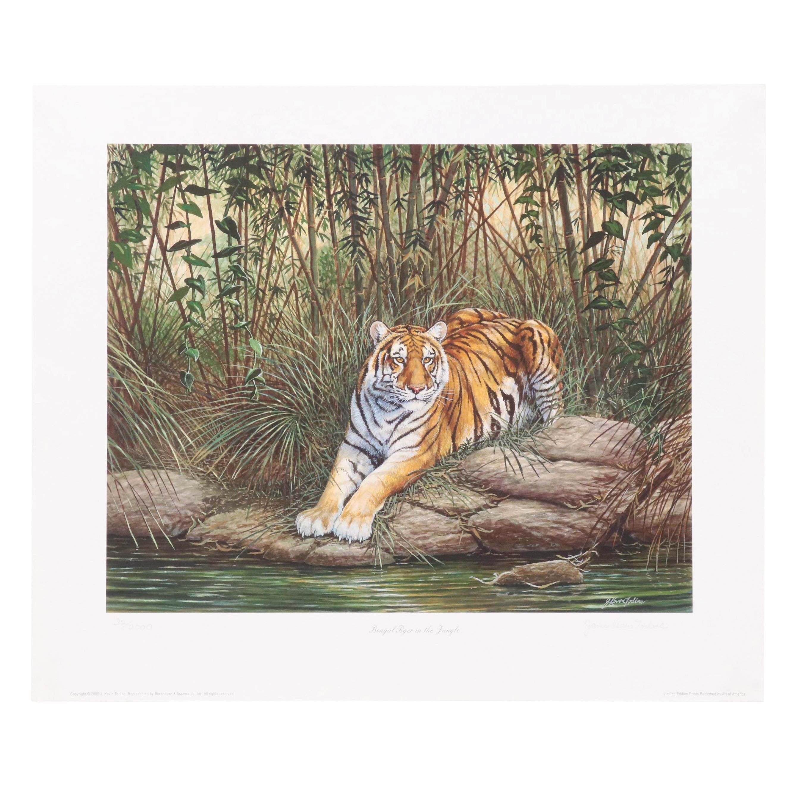 James Kevin Torline Giclée "Bengal Tiger in the Jungle," 2006