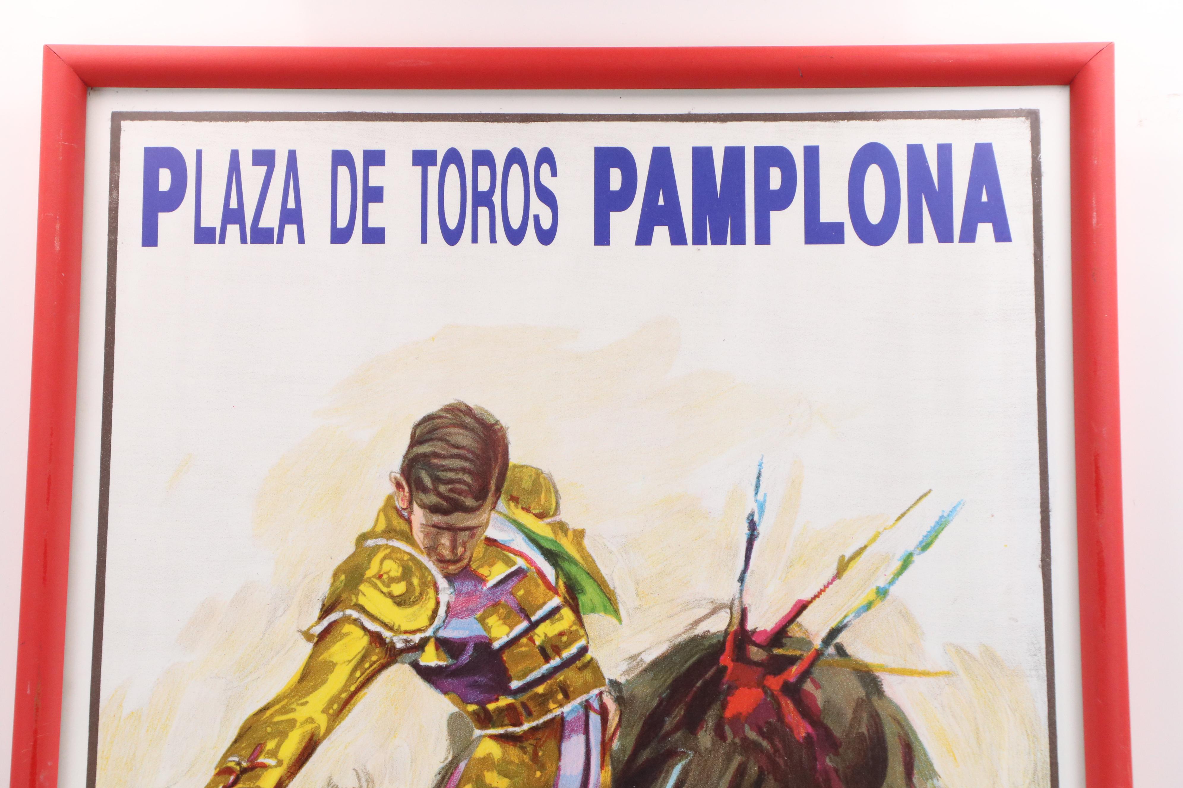 Vintage Lithograph Bullfighting Poster