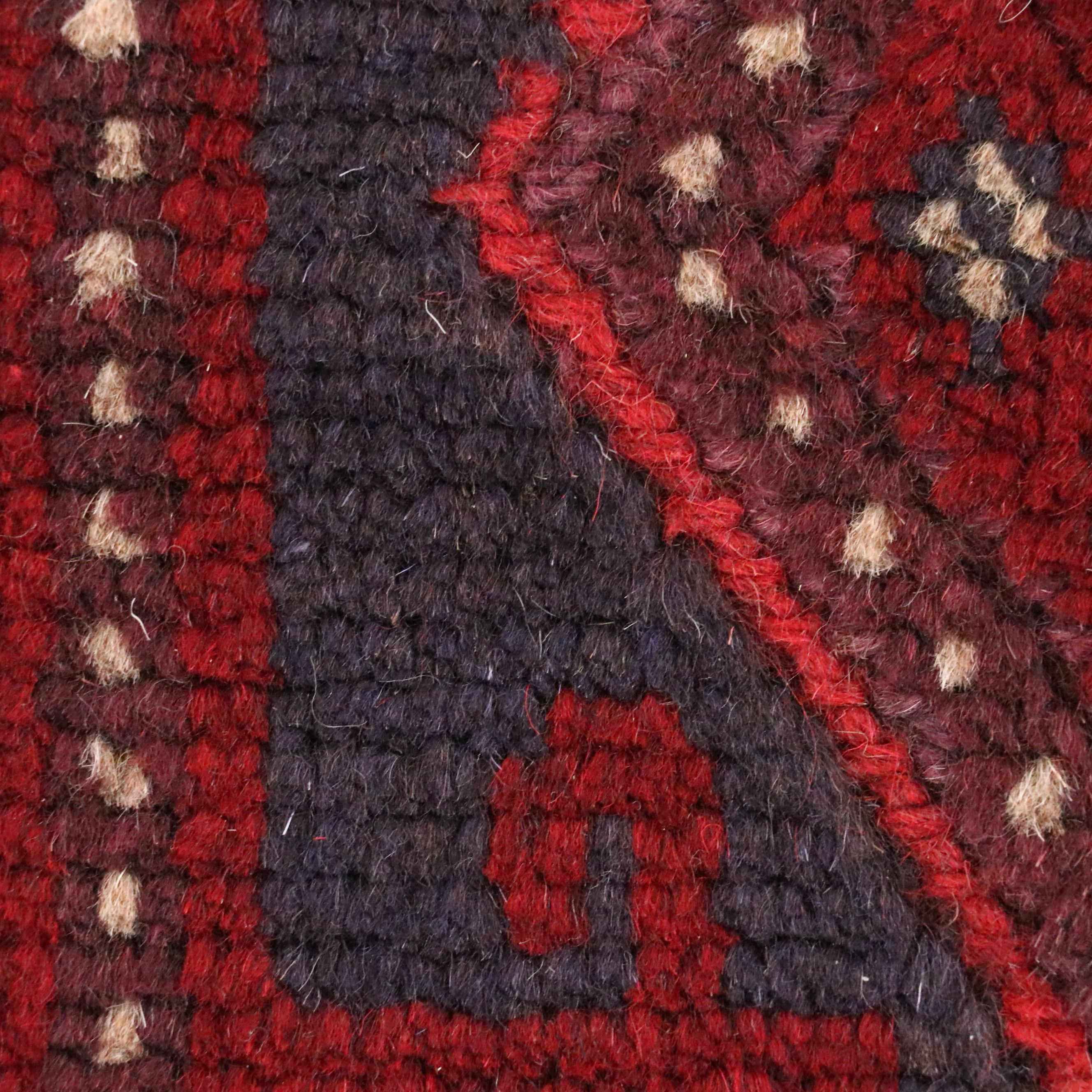 2'5 x 11'8 Hand-Knotted Afghan Mashwani Carpet Runner