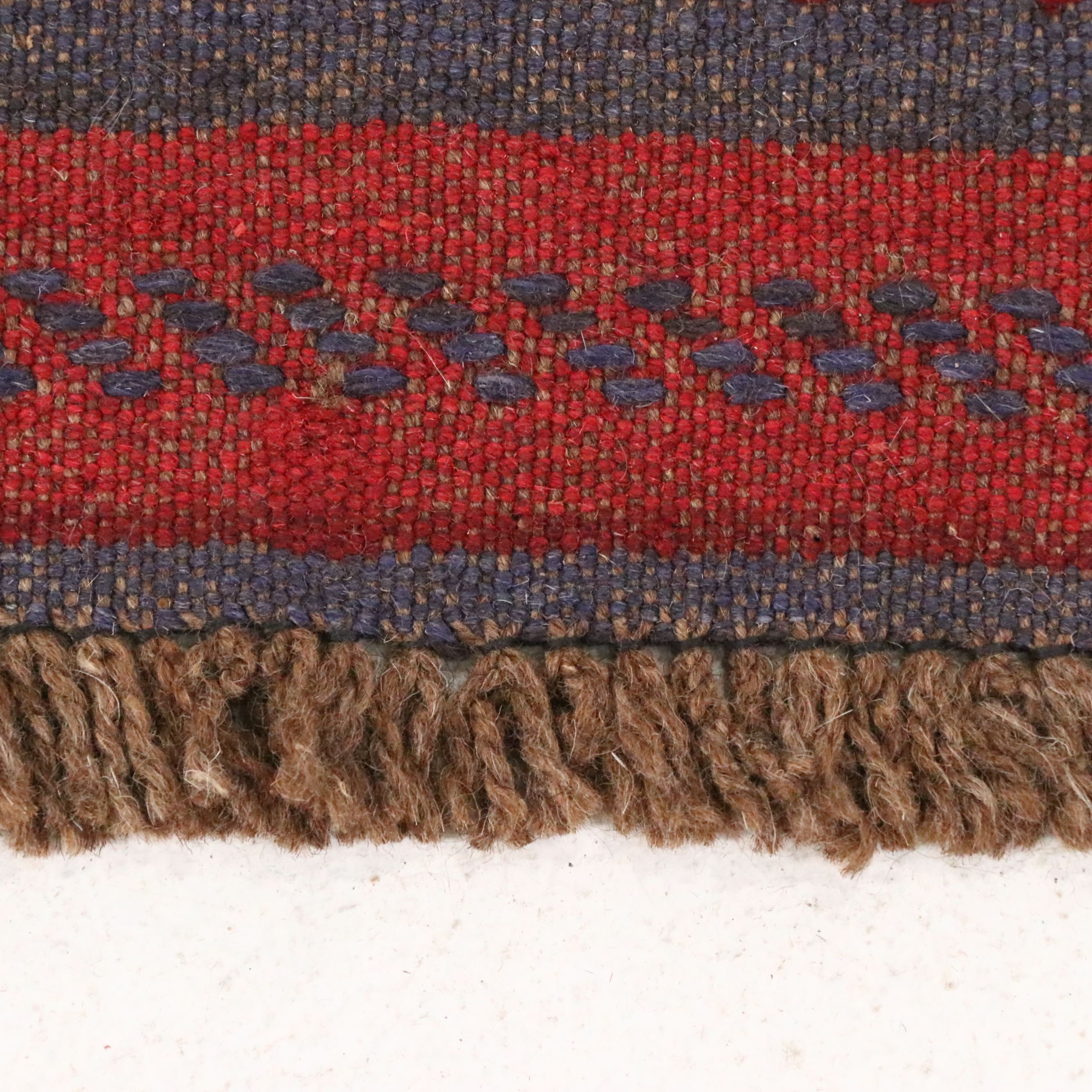 2'5 x 11'8 Hand-Knotted Afghan Mashwani Carpet Runner