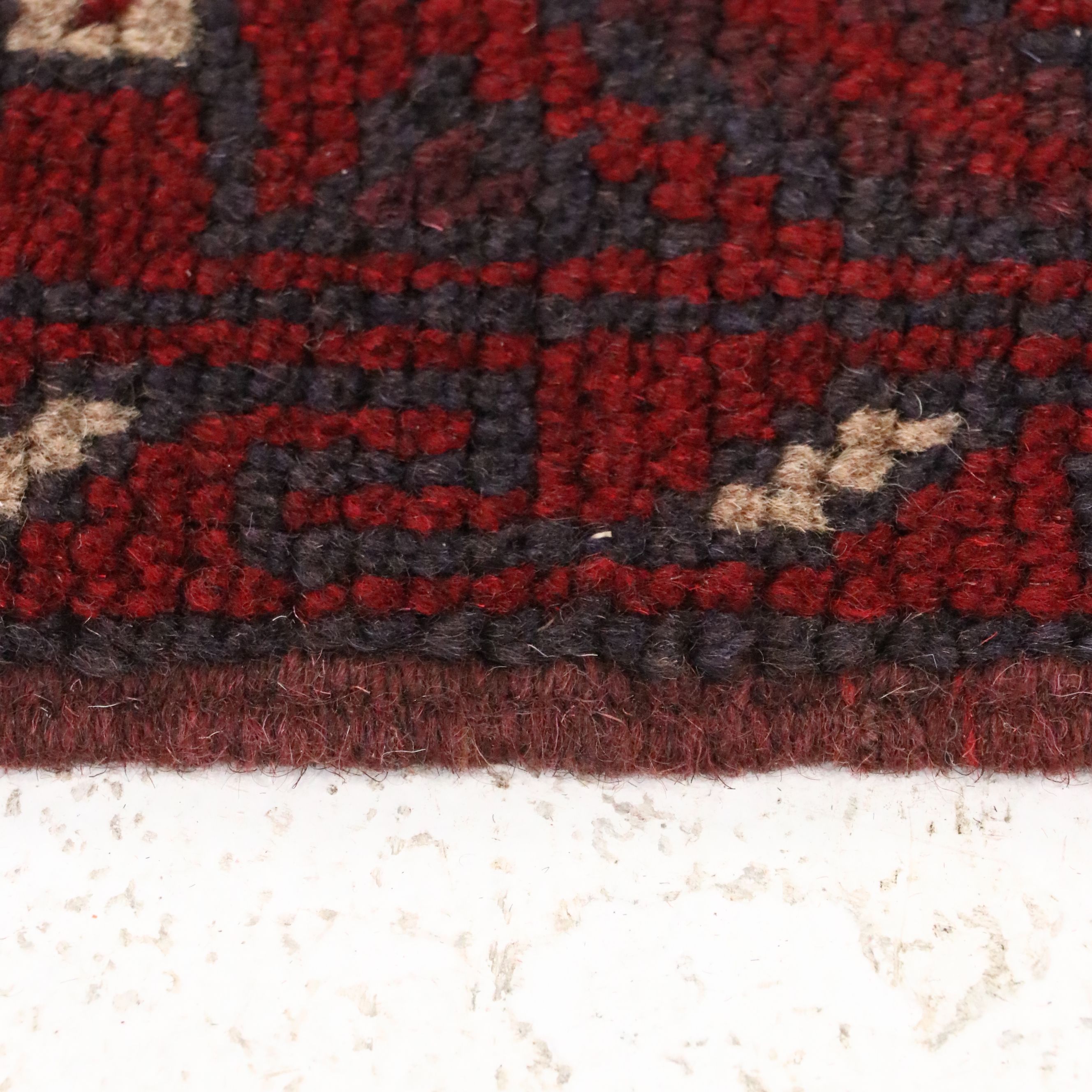 2'5 x 11'8 Hand-Knotted Afghan Mashwani Carpet Runner