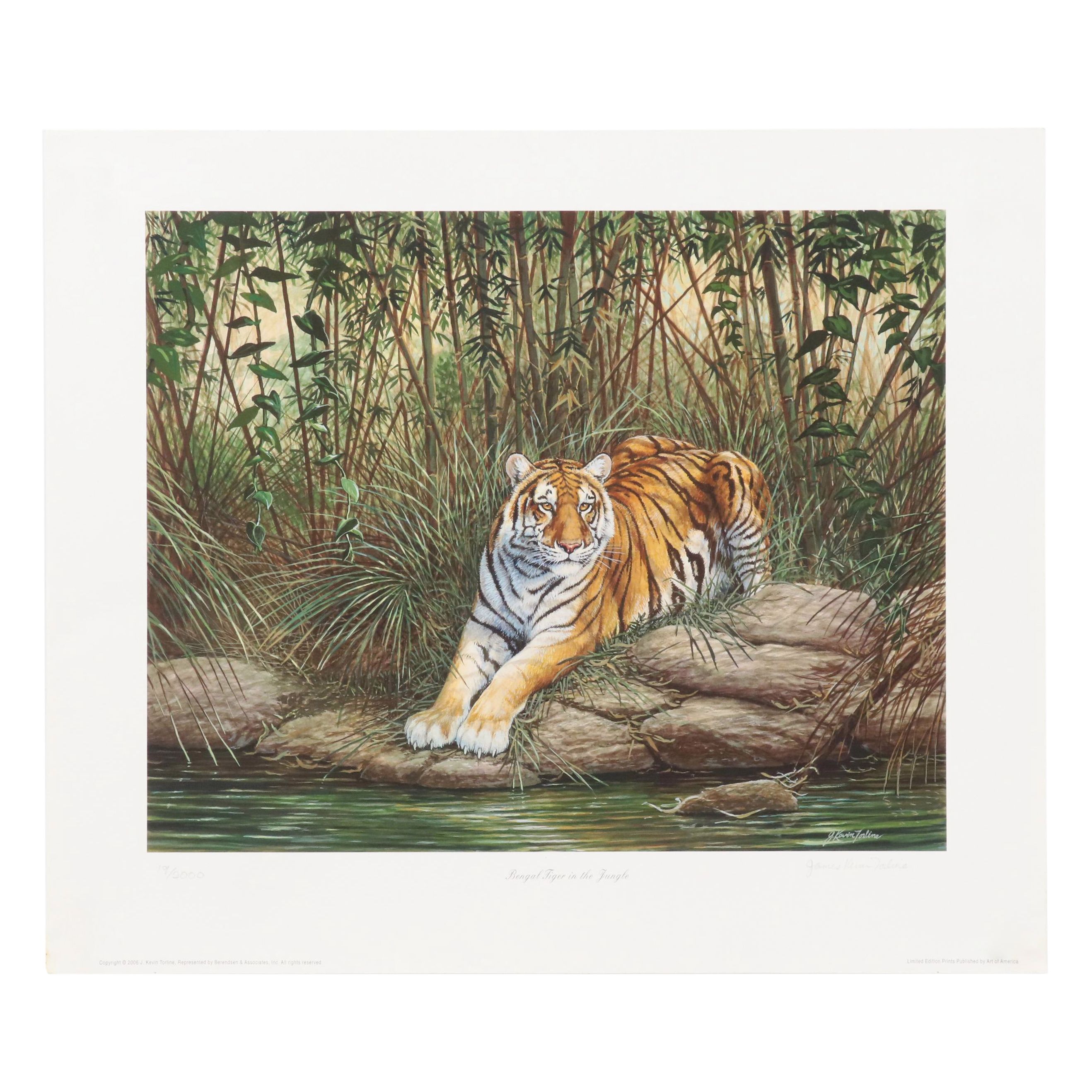 James Kevin Torline Giclée "Bengal Tiger in the Jungle," 2006