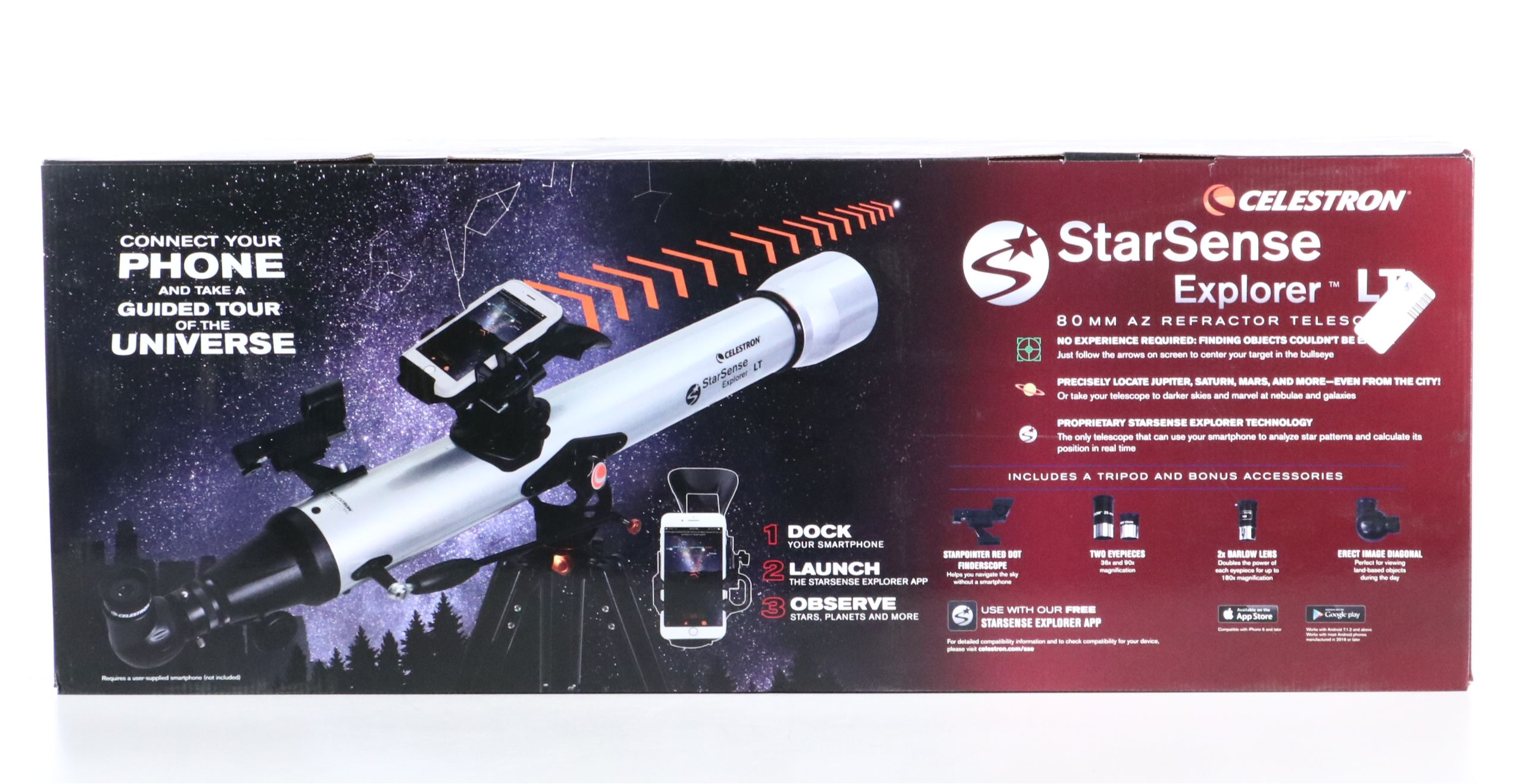 Celestron StarSense Explorer 80mm AZ Refractor Telescope