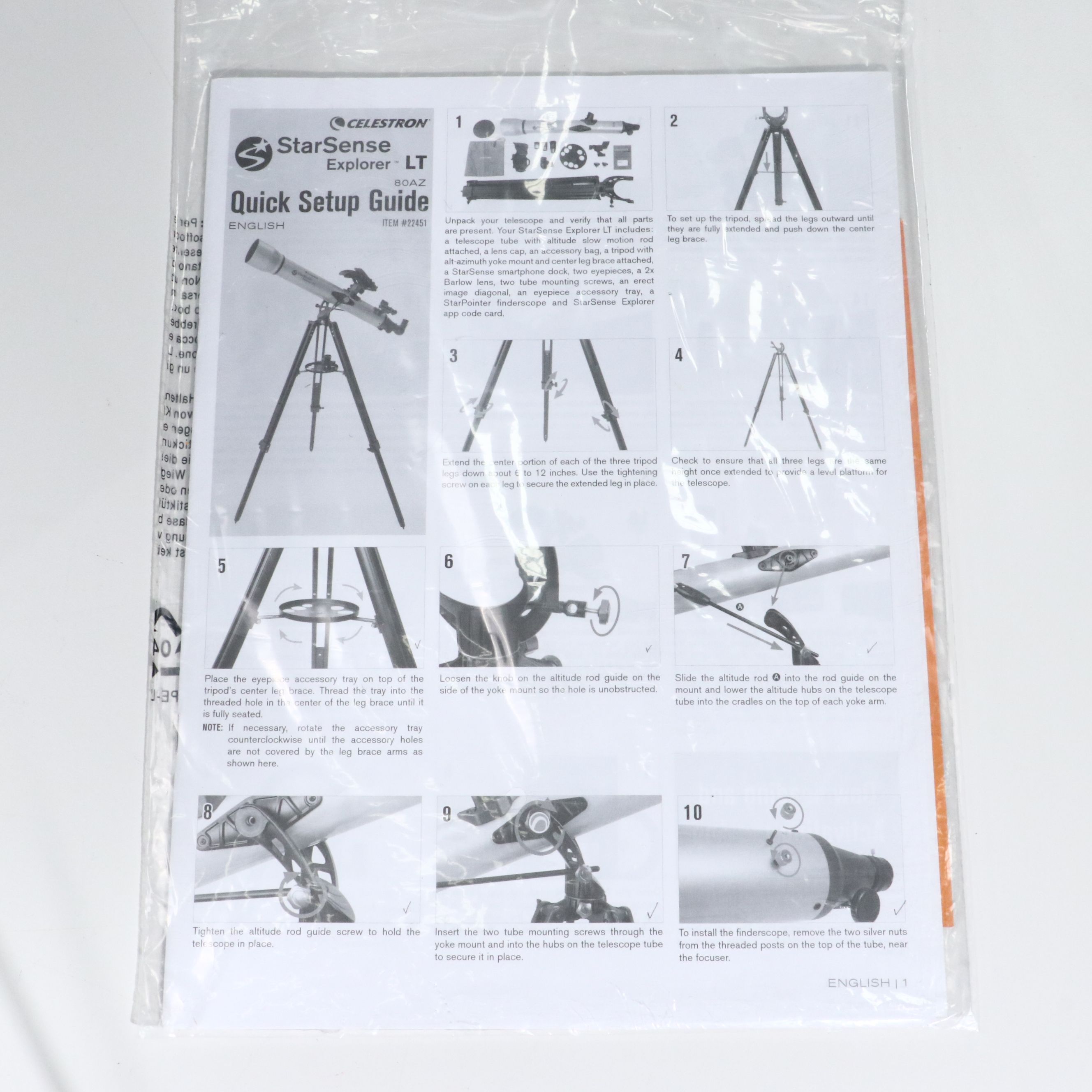 Celestron StarSense Explorer 80mm AZ Refractor Telescope