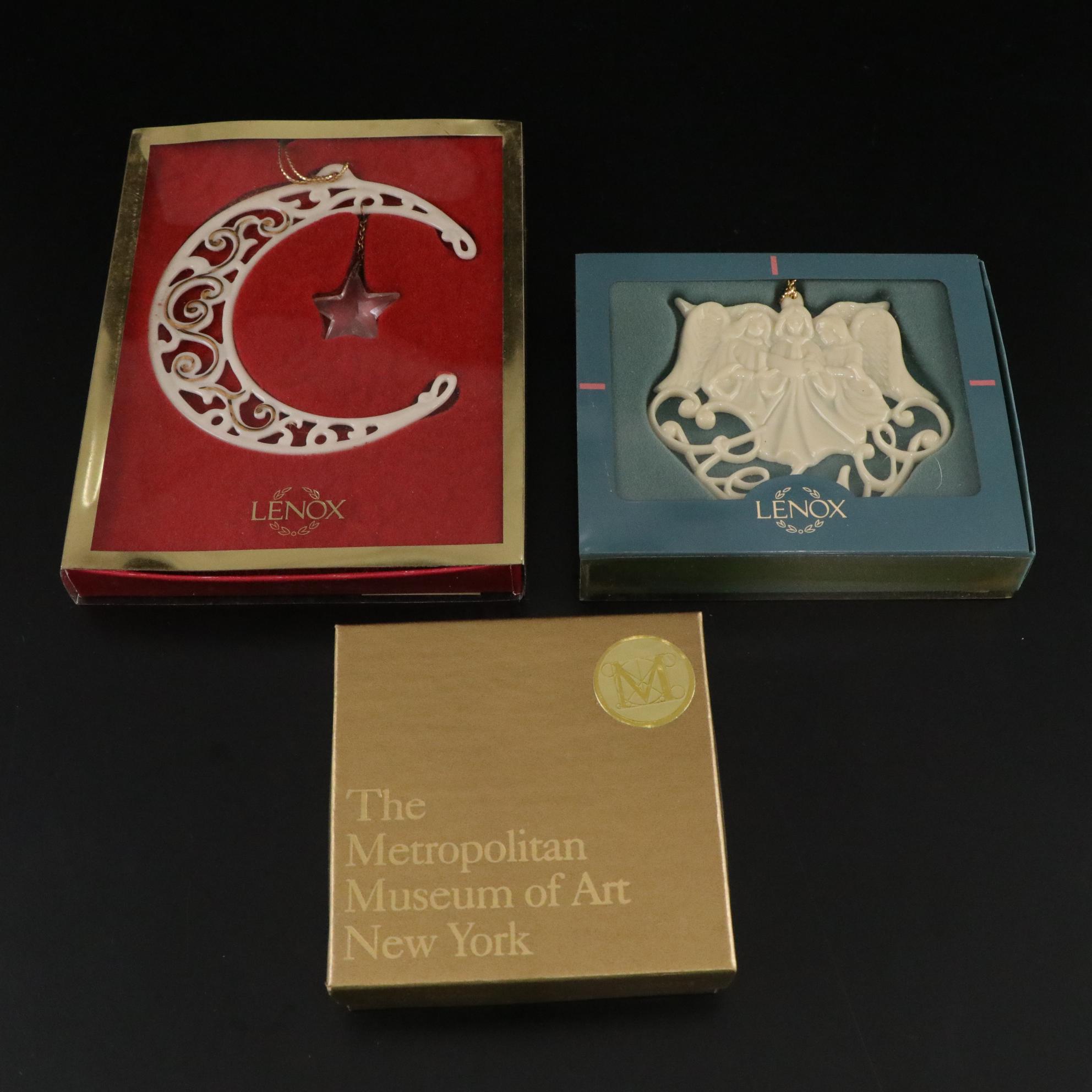 Lenox and MMA Christmas Ornaments