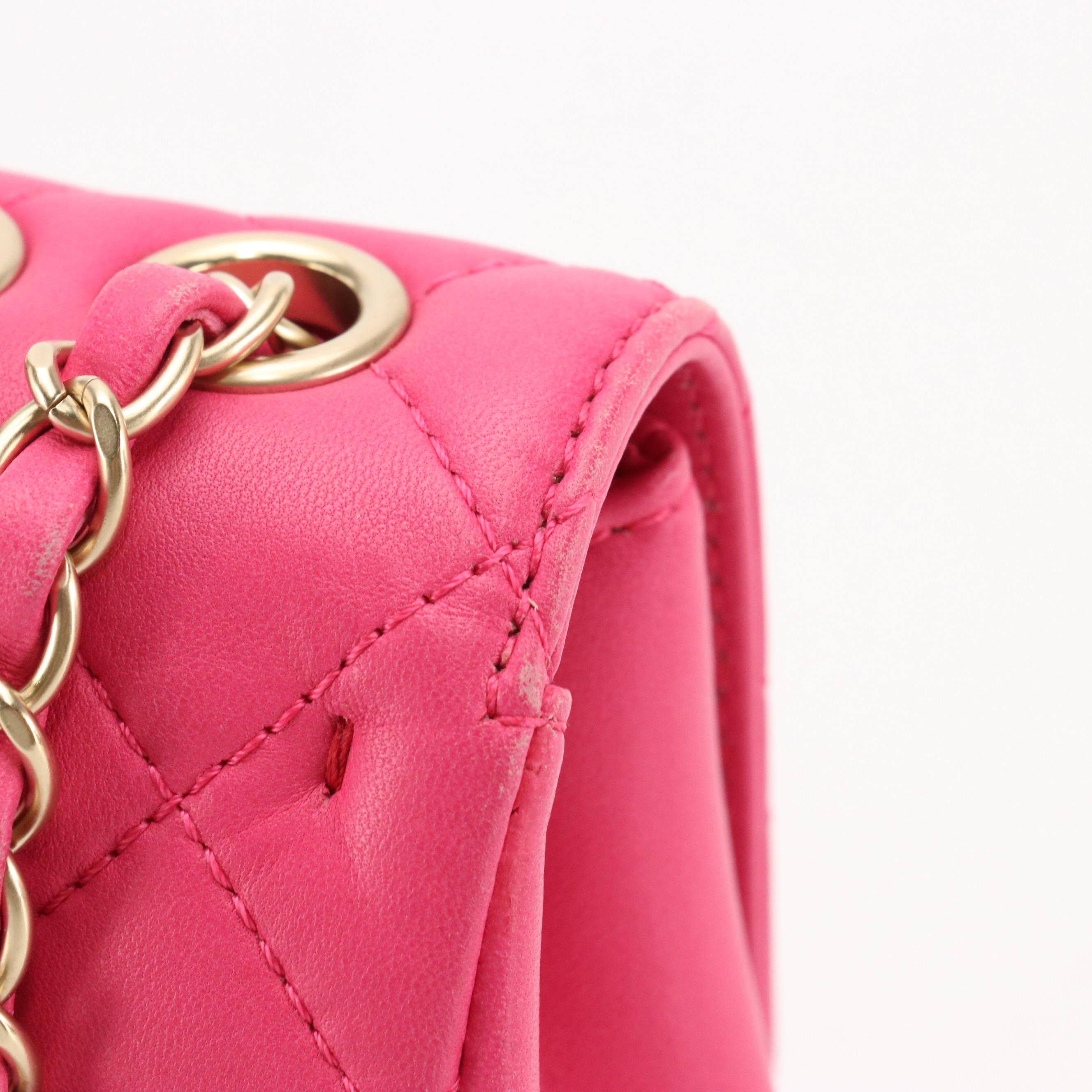 Chanel Classic Single Flap Small Shoulder Bag in Quilted Leather with Box