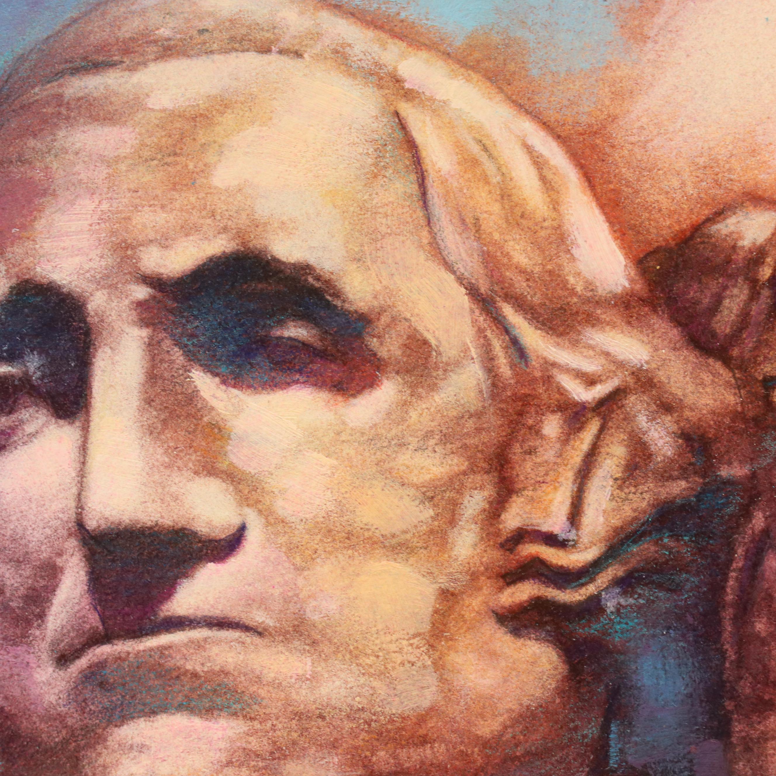 James Kevin Torline Gouache Illustration of Holiday White House Scene, More