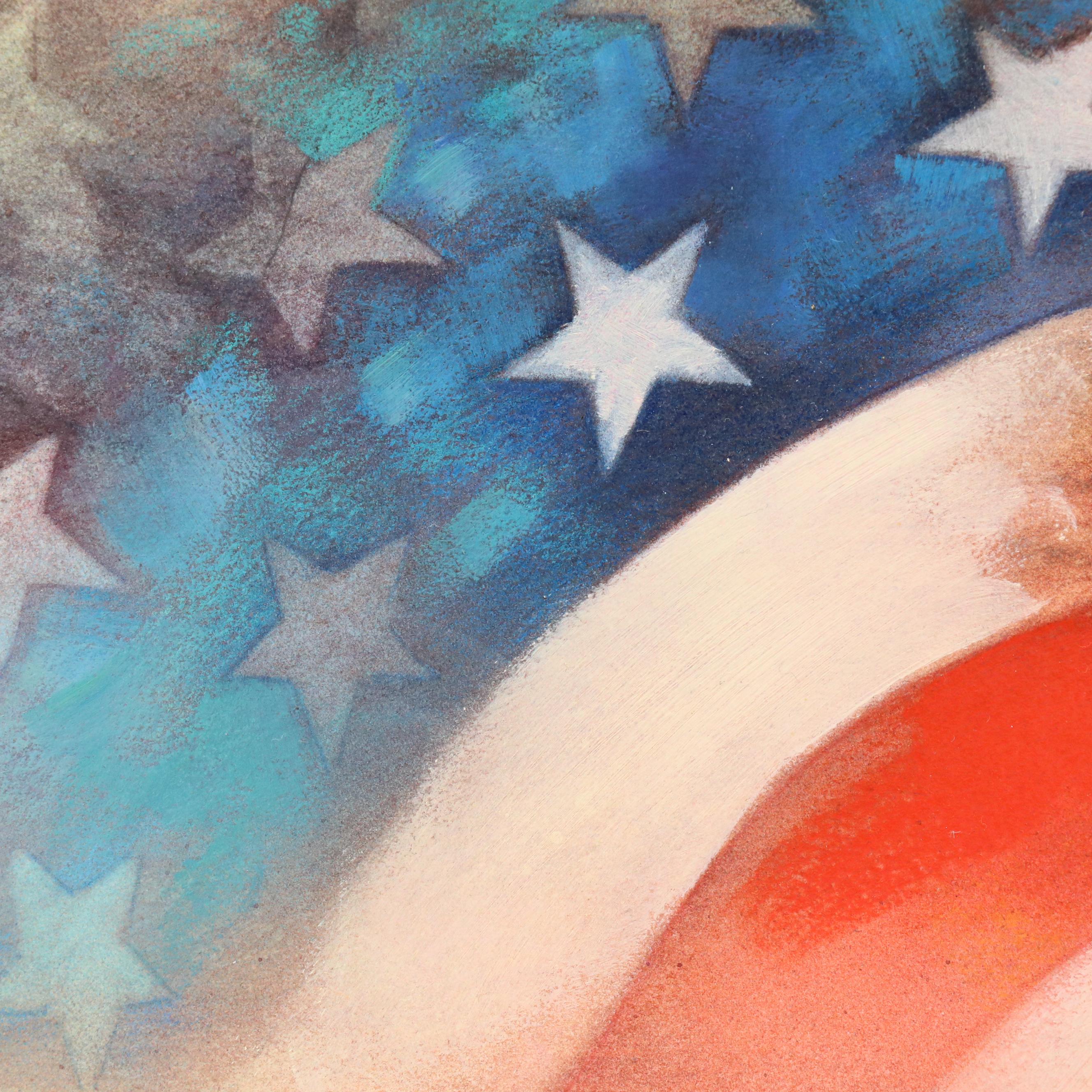 James Kevin Torline Gouache Illustration of Holiday White House Scene, More