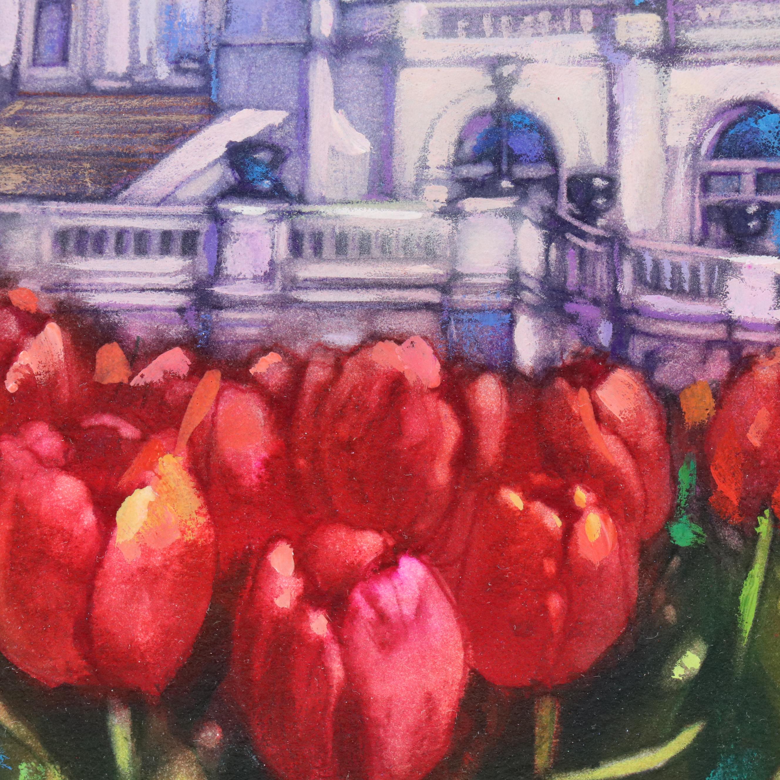 James Kevin Torline Gouache Illustration of Holiday White House Scene, More