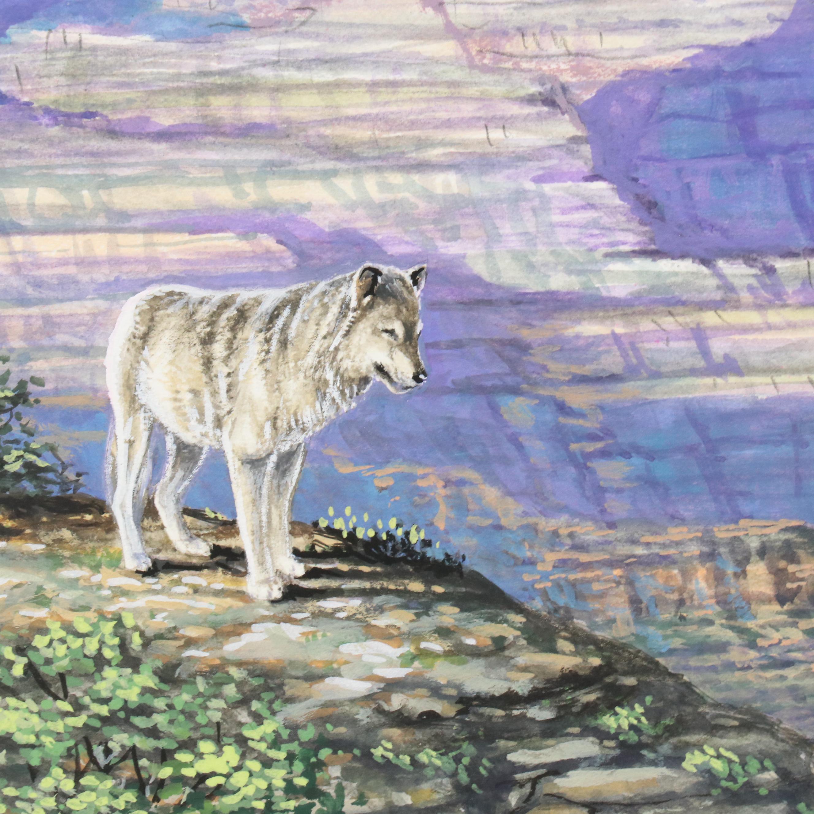 James Kevin Torline Gouache Illustration of Holiday White House Scene, More