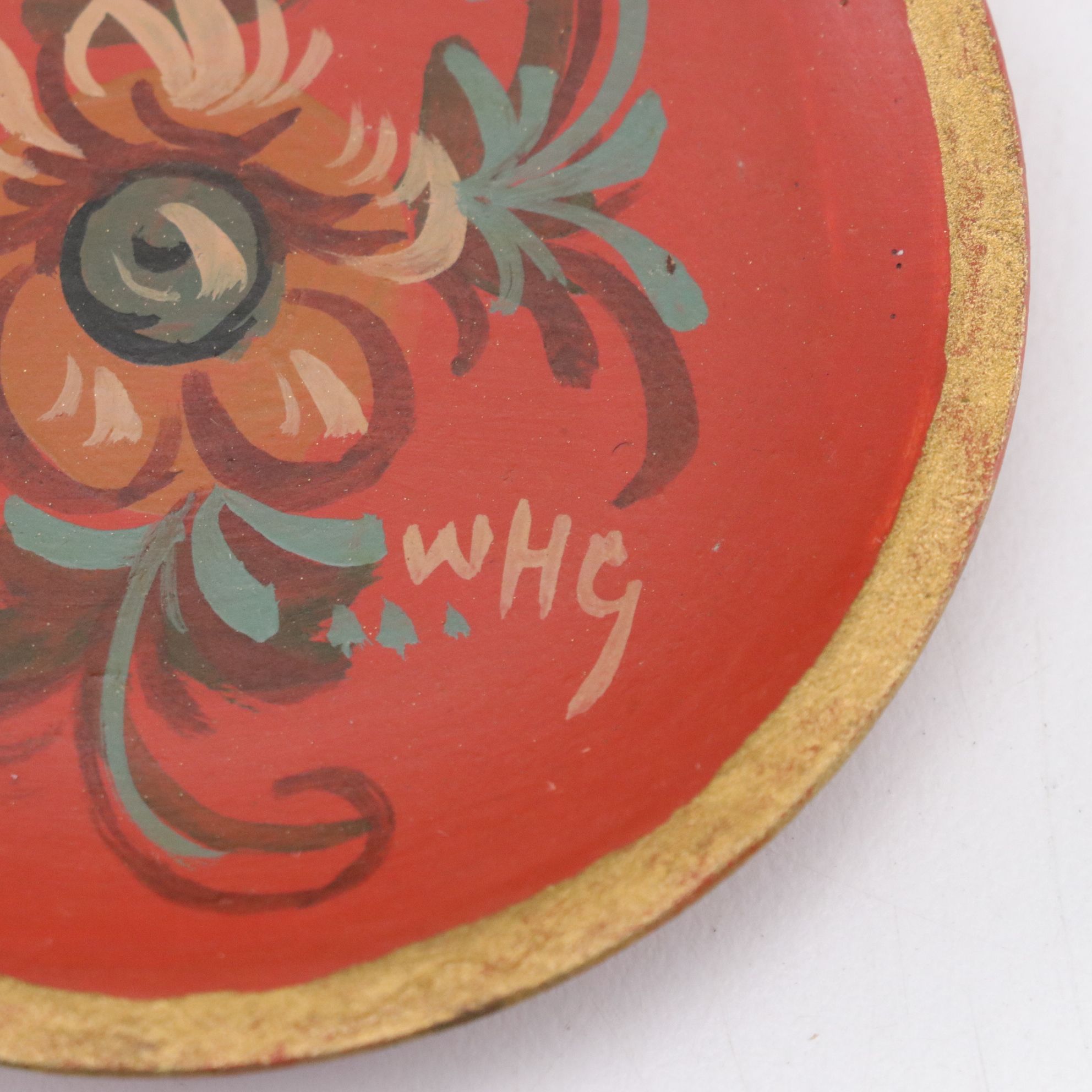 Russian & USSR Khokhloma Wood Lacquerware Sugar Bowl, Matryoshka Doll & More