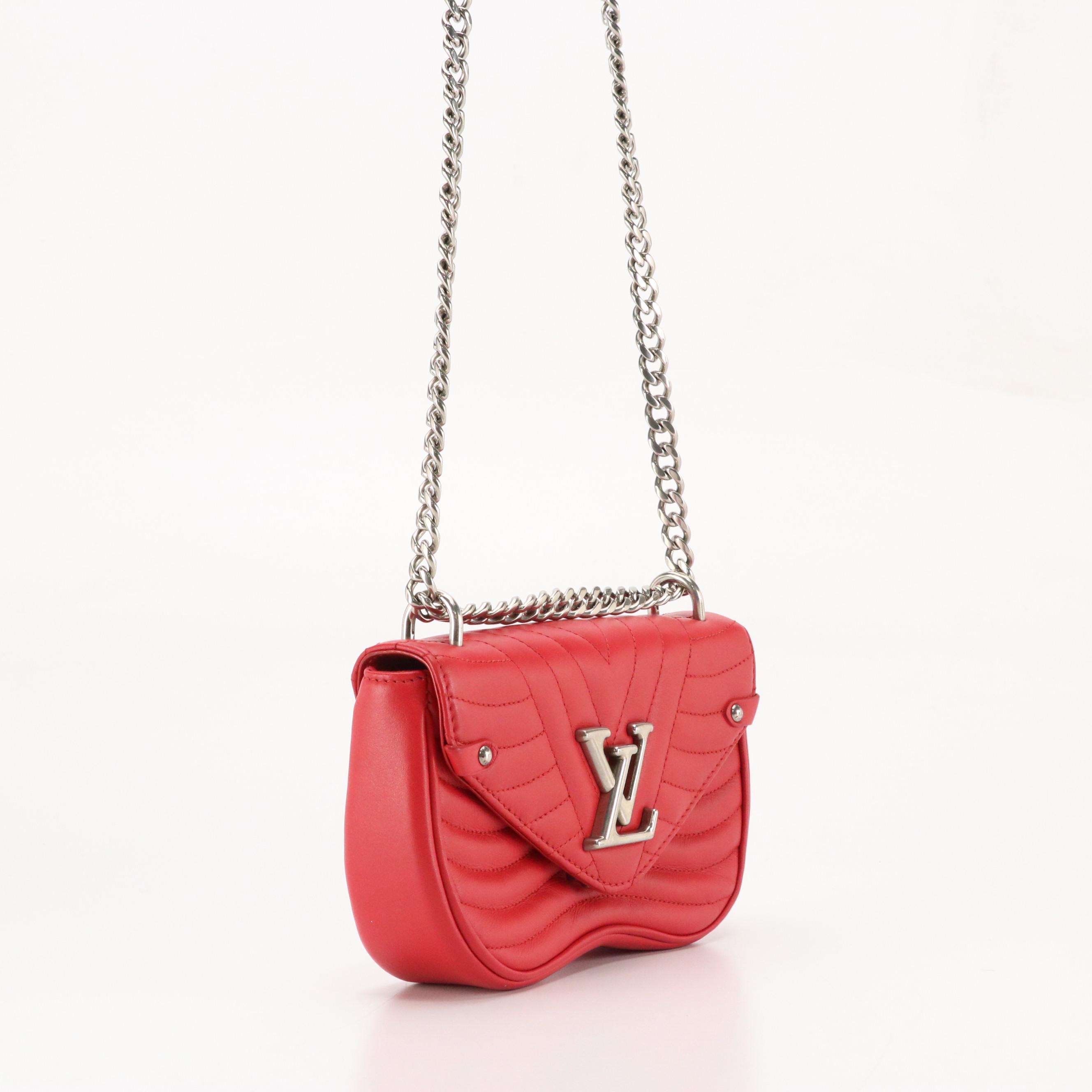 Louis Vuitton New Wave Two-Way Bag in Red Quilted Calfskin Leather