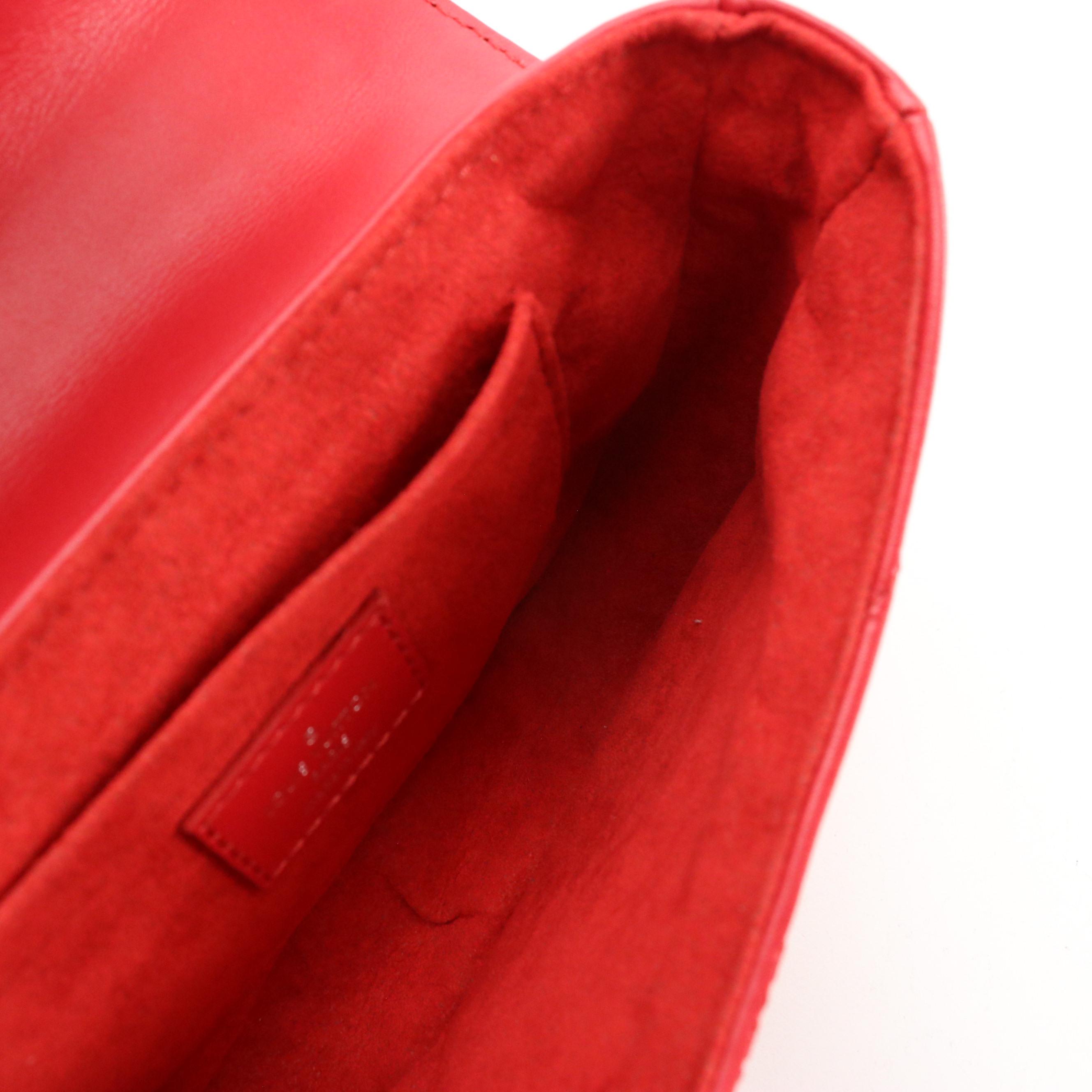 Louis Vuitton New Wave Two-Way Bag in Red Quilted Calfskin Leather