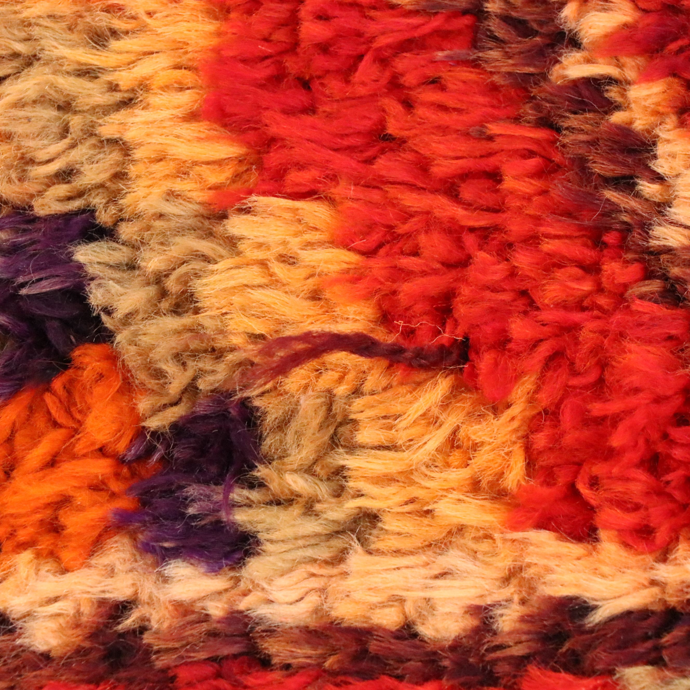 2'11 x 10'7 Hand-Knotted Moroccan Berber Long Rug